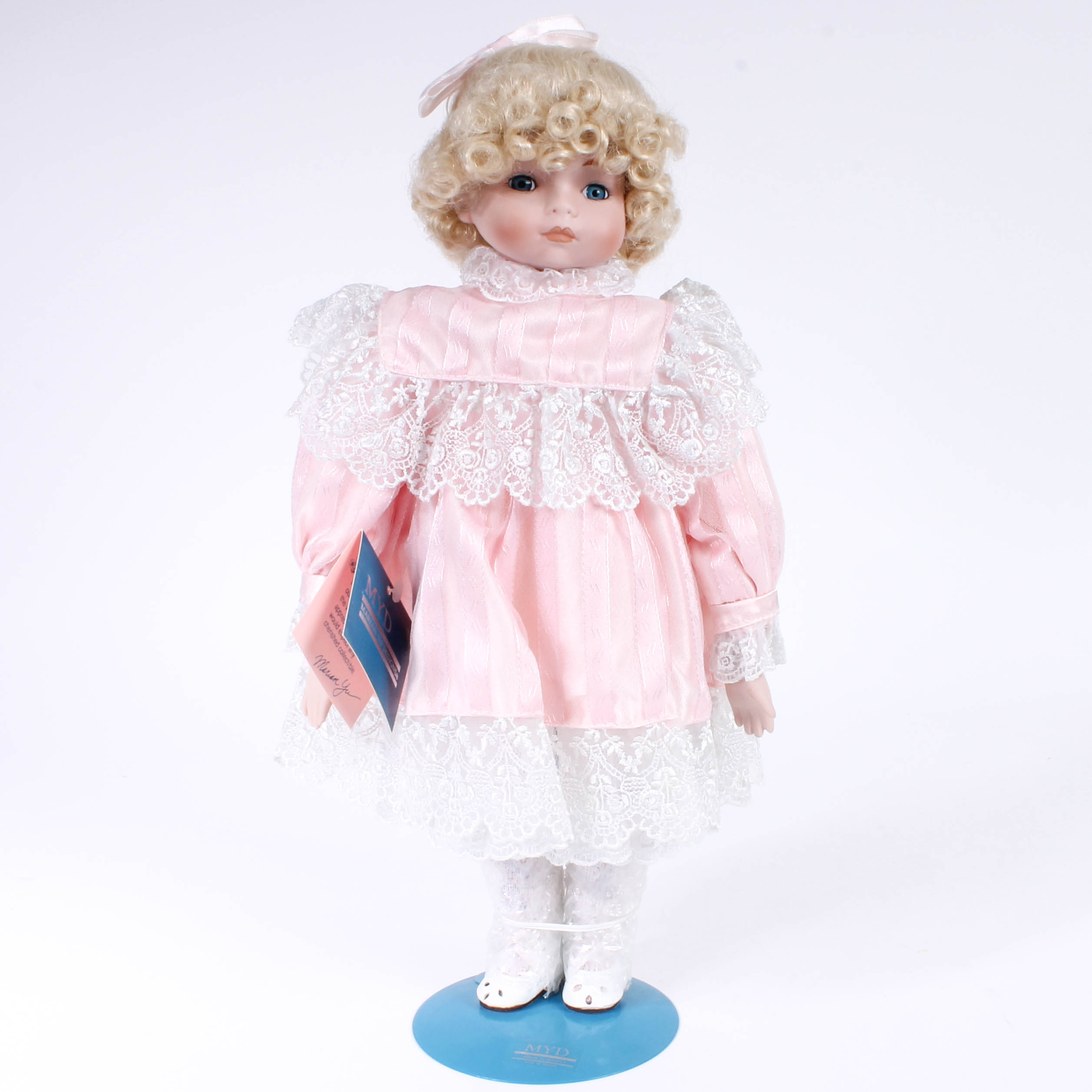 Three Marian Yu Designs Quality Bisque Dolls