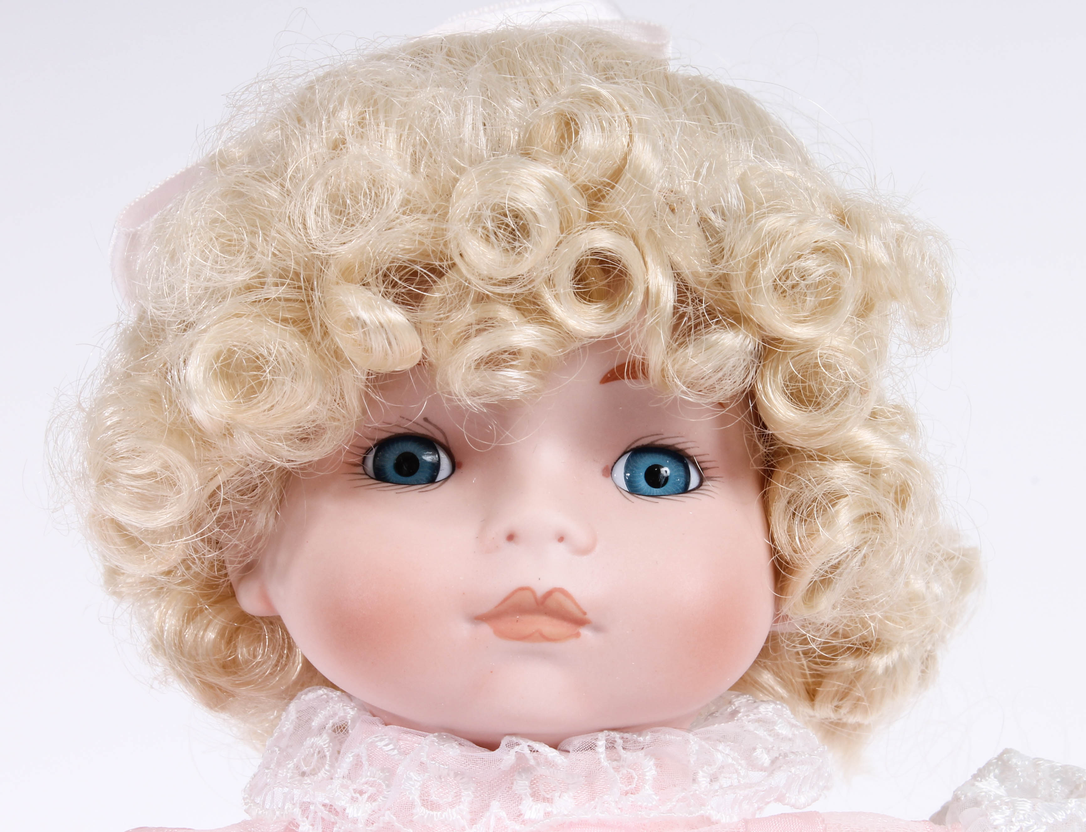 Three Marian Yu Designs Quality Bisque Dolls