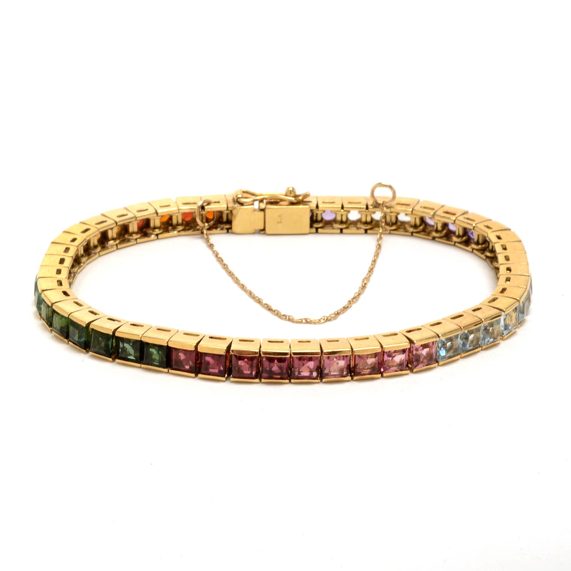 18K Yellow Gold Multi-Stone Bracelet