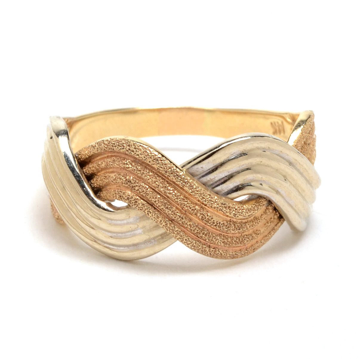 14K Yellow Gold Interwoven Band