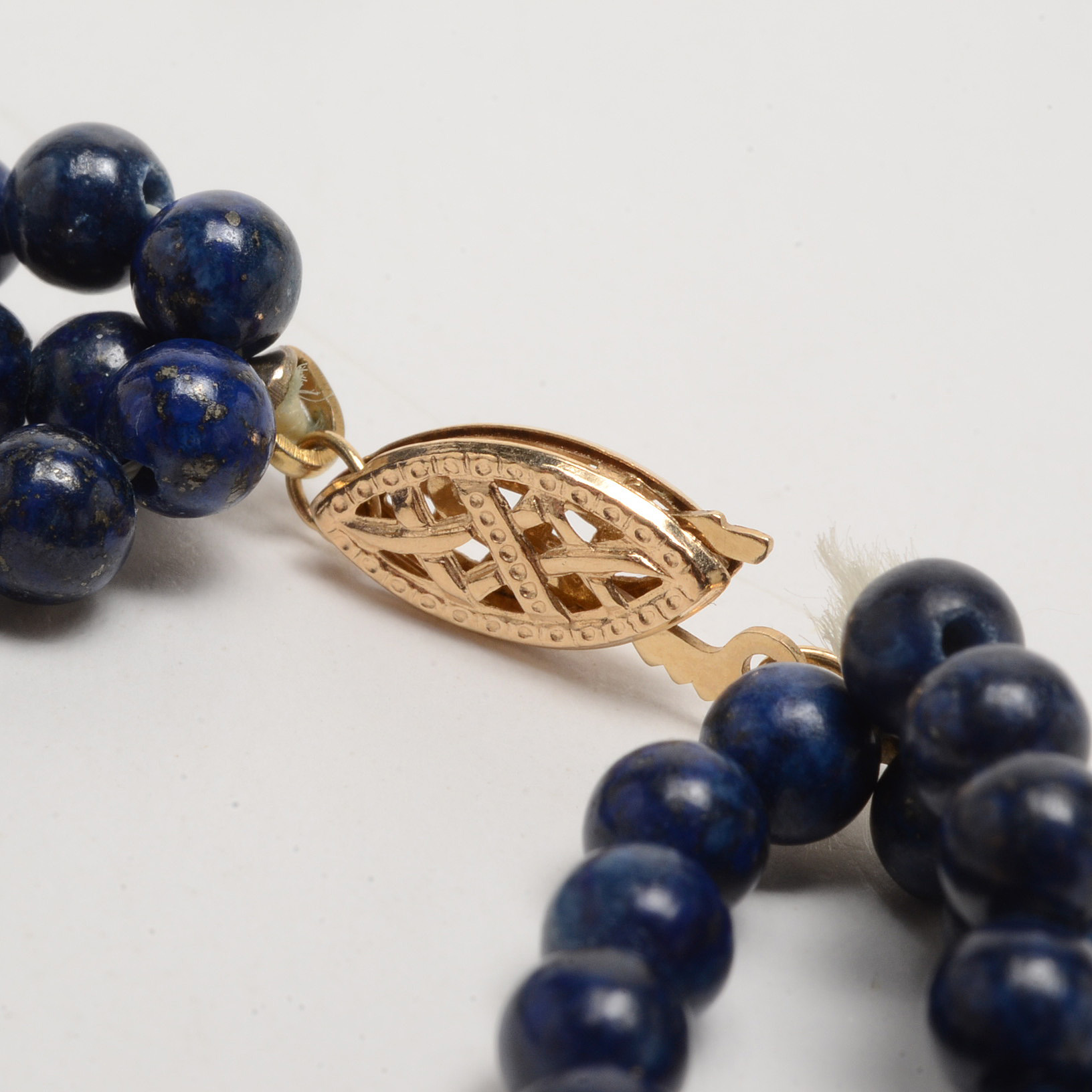 14K Yellow Gold Lapis Lazuli Cultured Freshwater Pearl Bracelet