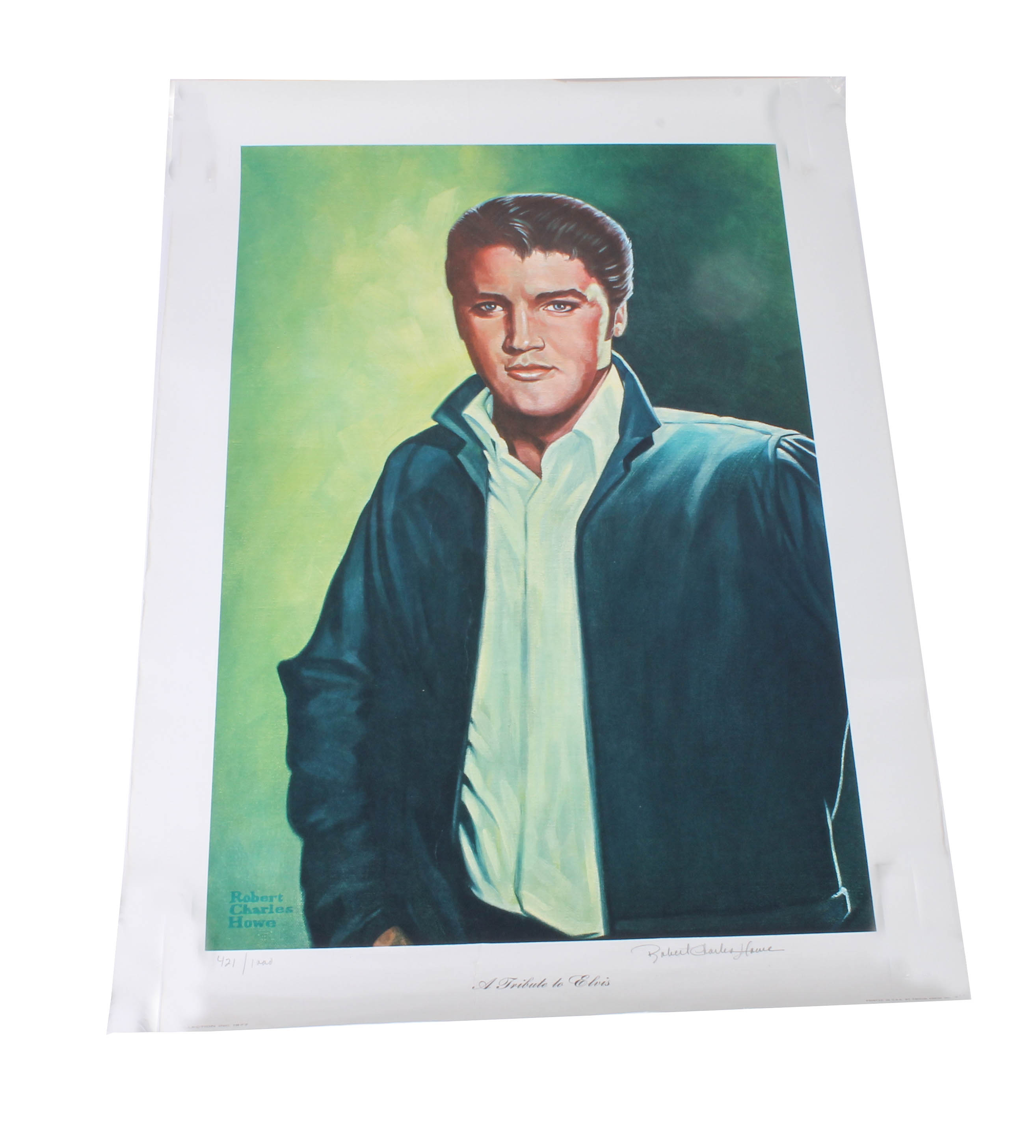 Robert Charles Howe Signed Limited Edition Print "A Tribute to Elvis"