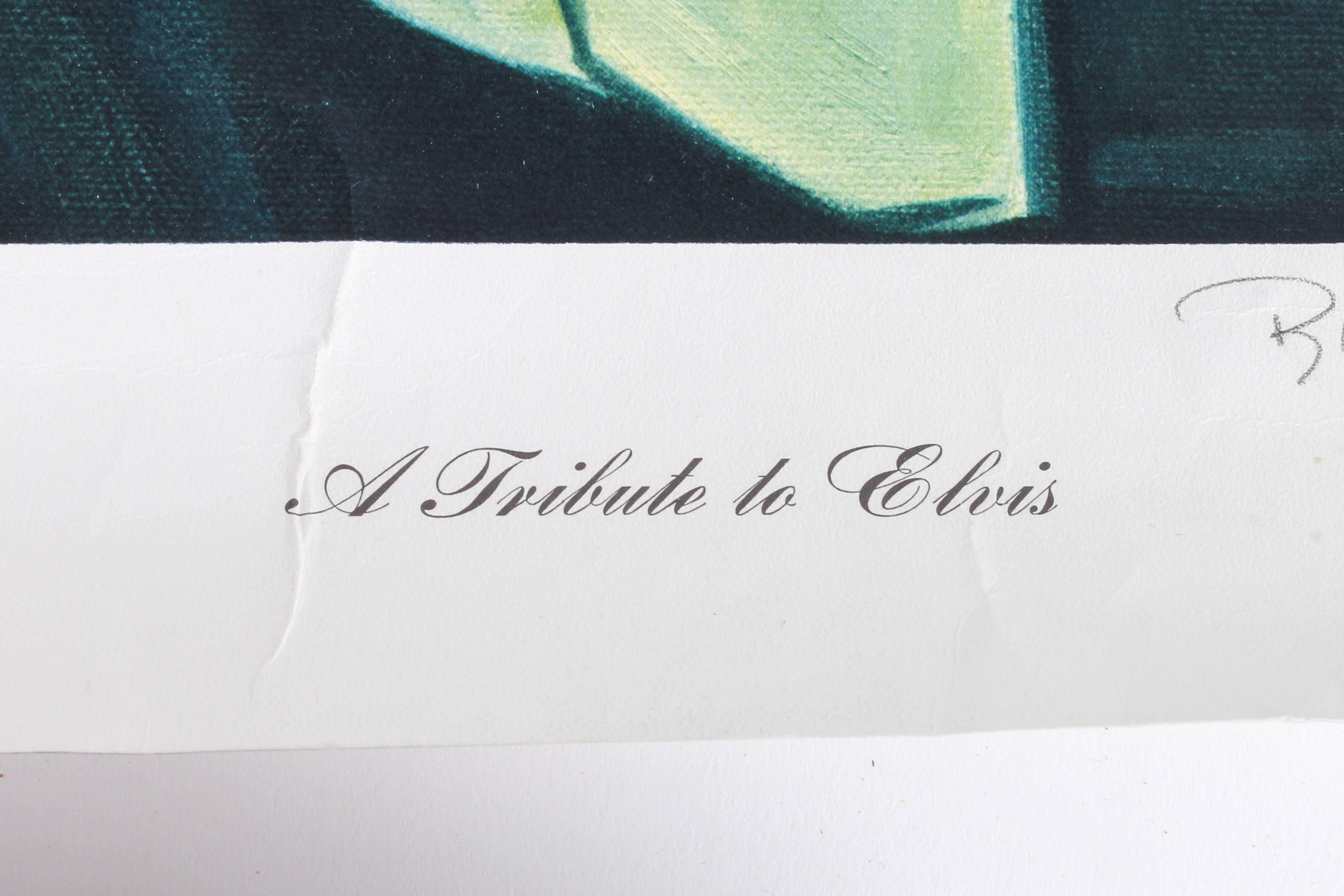 Robert Charles Howe Signed Limited Edition Print "A Tribute to Elvis"