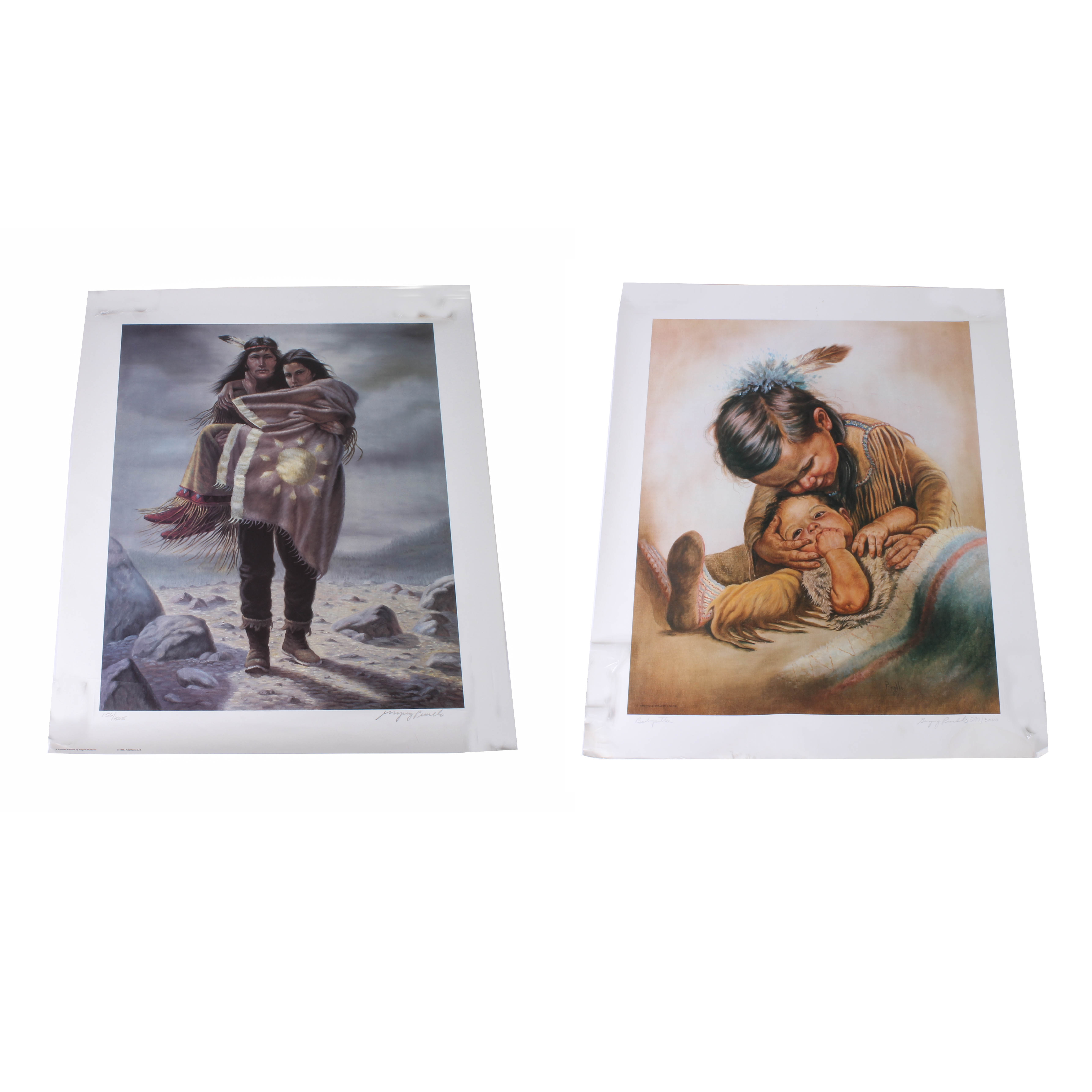 Pair of Signed and Numbered Prints Depicting Native Americans