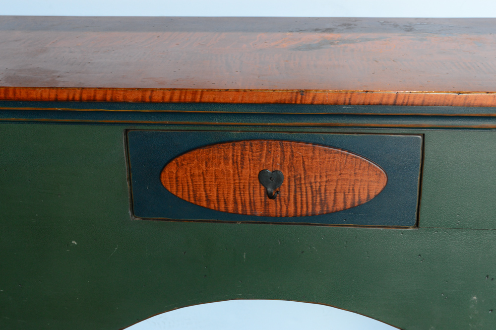 Approximately 11' Rustic Artisan Wooden Bar