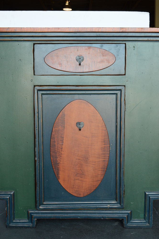 Approximately 11' Rustic Artisan Wooden Bar