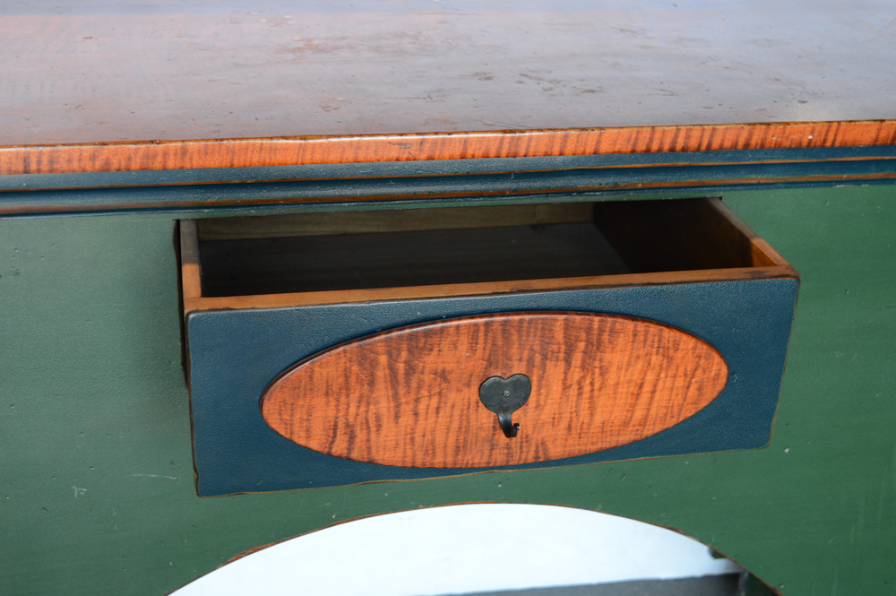 Approximately 11' Rustic Artisan Wooden Bar