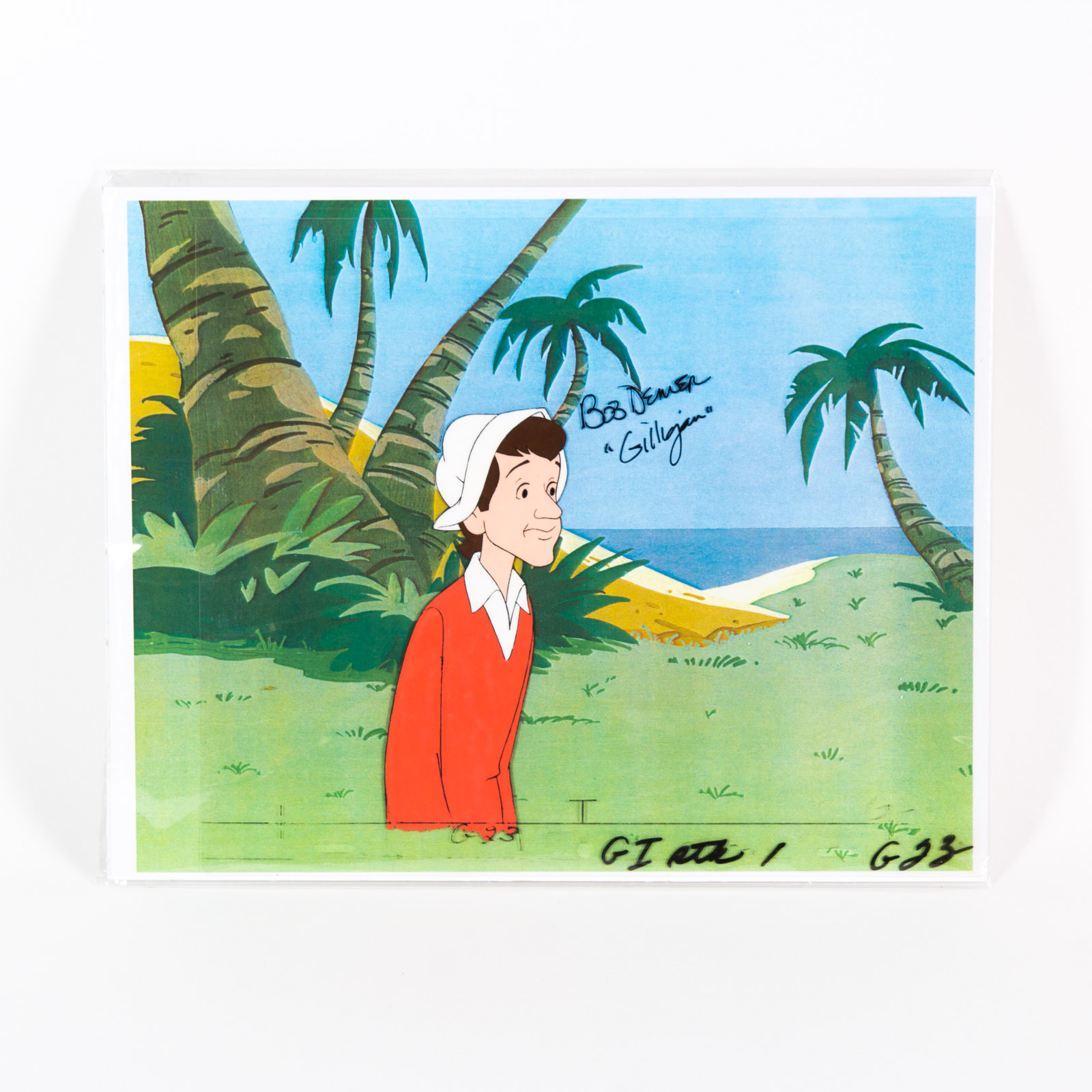 Bob Denver Signed 1970s "New Adventures of Gilligan" Animation Cel