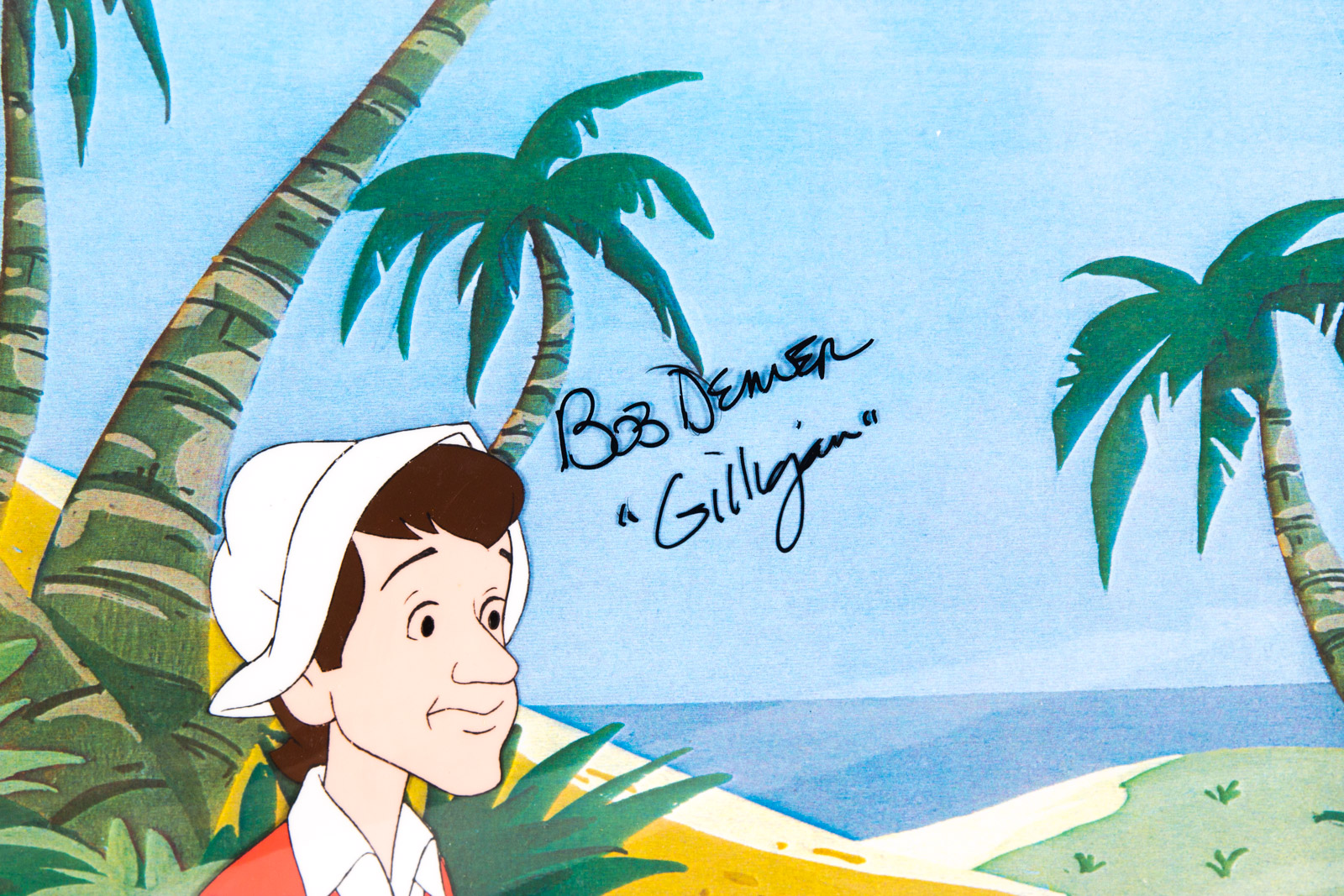 Bob Denver Signed 1970s "New Adventures of Gilligan" Animation Cel