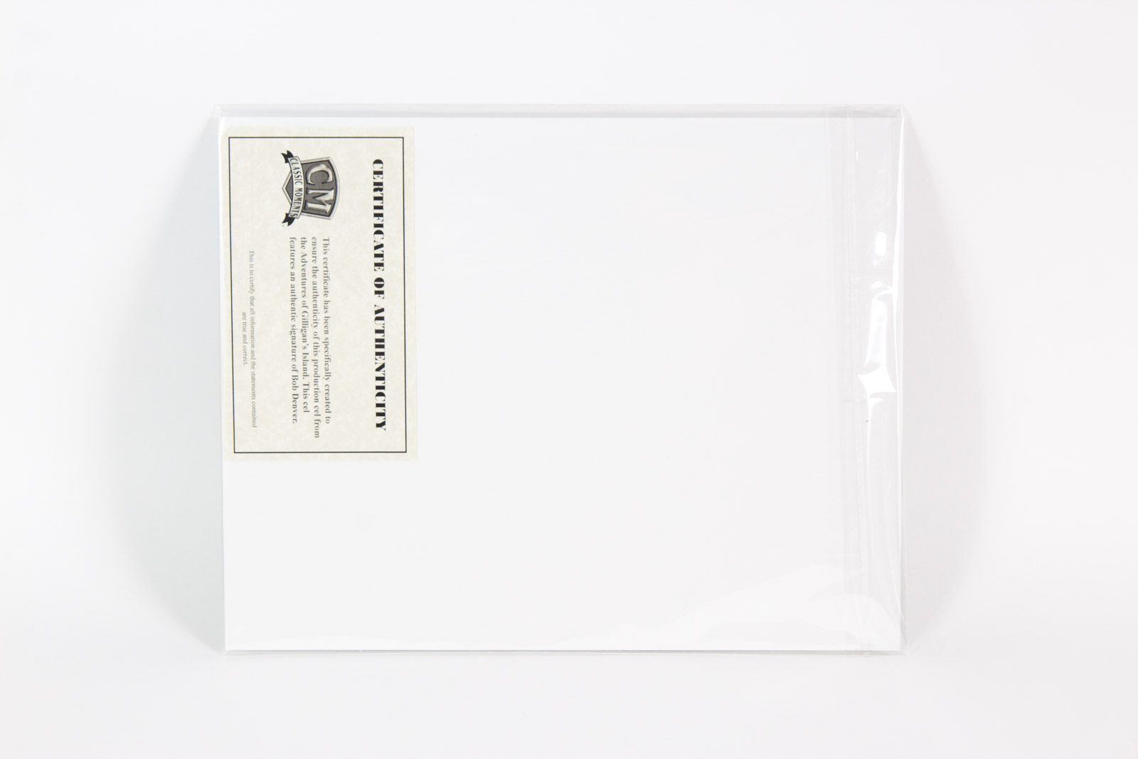 Bob Denver Signed 1970s "New Adventures of Gilligan" Animation Cel