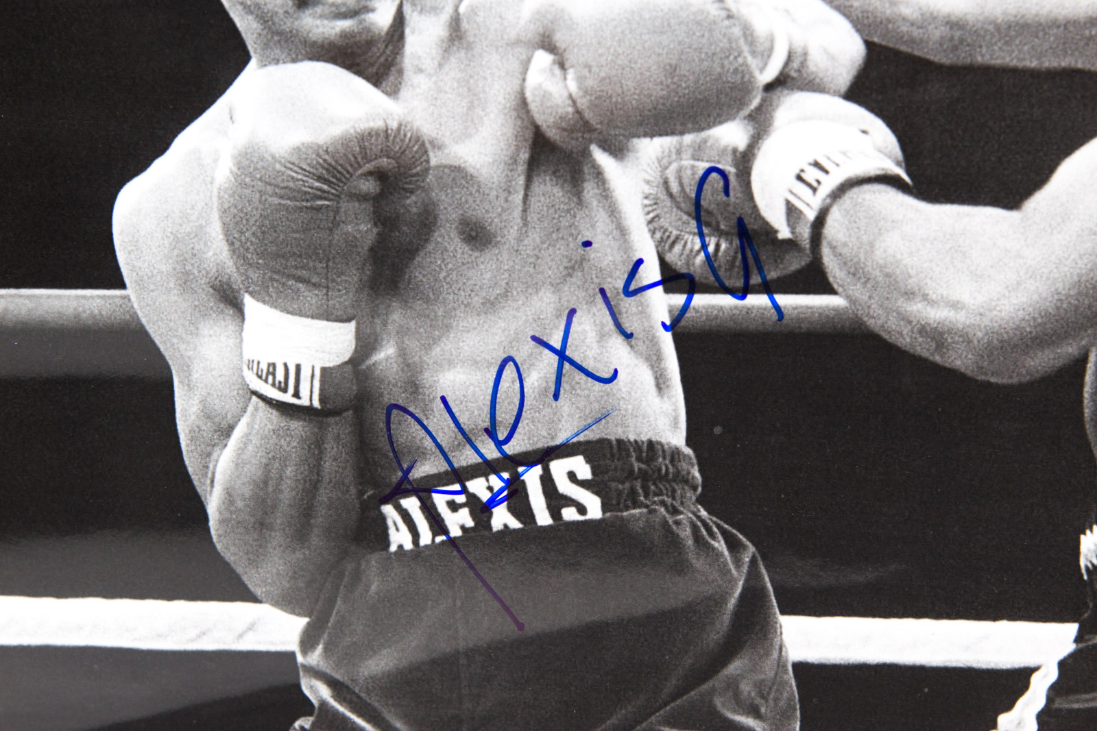 Aaron Pryor and Alexis Arguello Signed Orange Bowl Boxing Match Lithograph