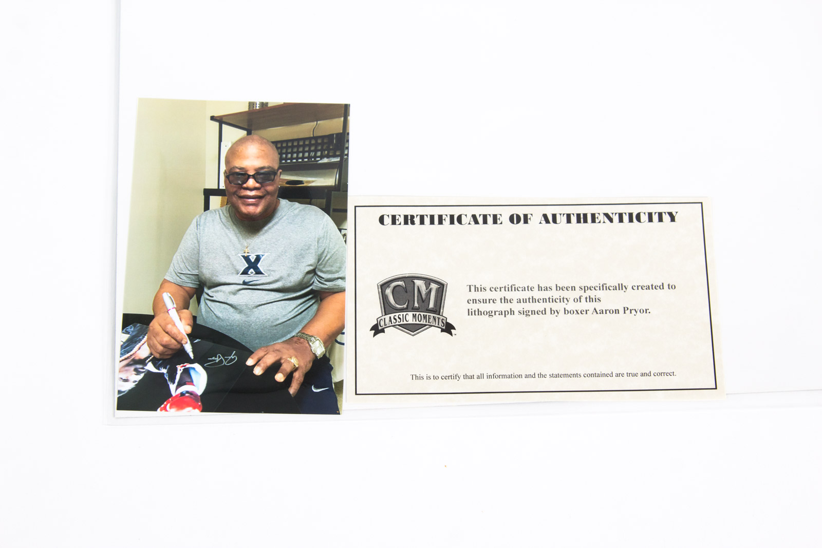 Aaron Pryor Signed Boxing Lithograph