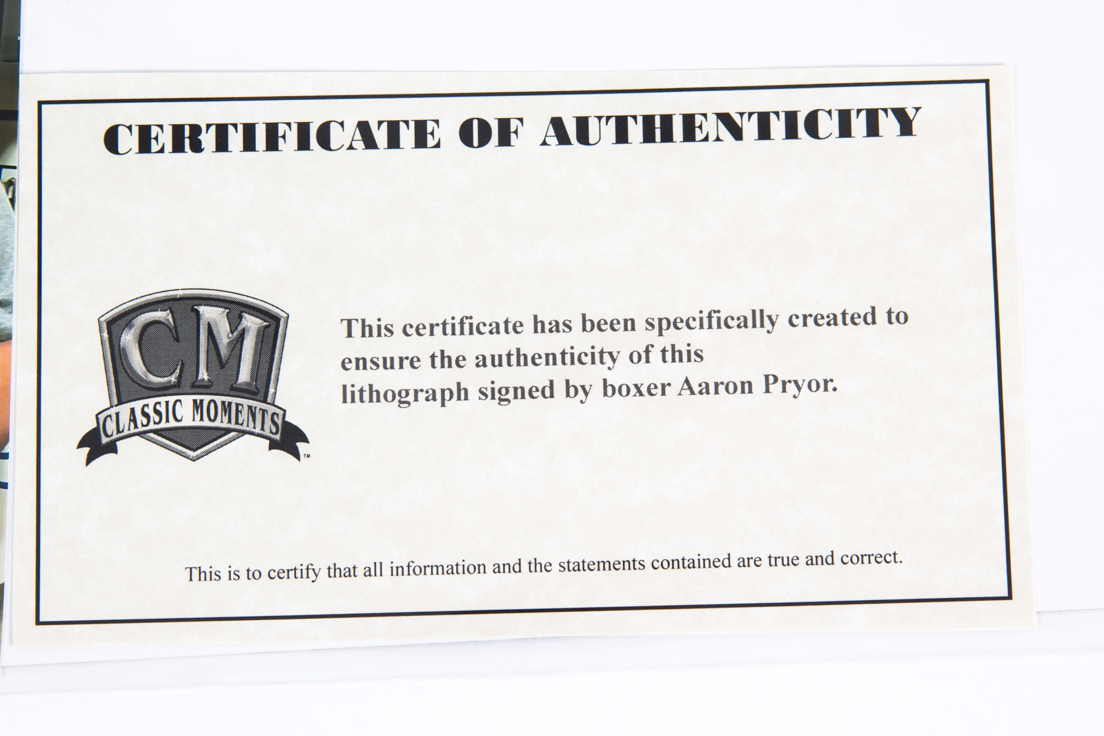 Aaron Pryor Signed Boxing Lithograph