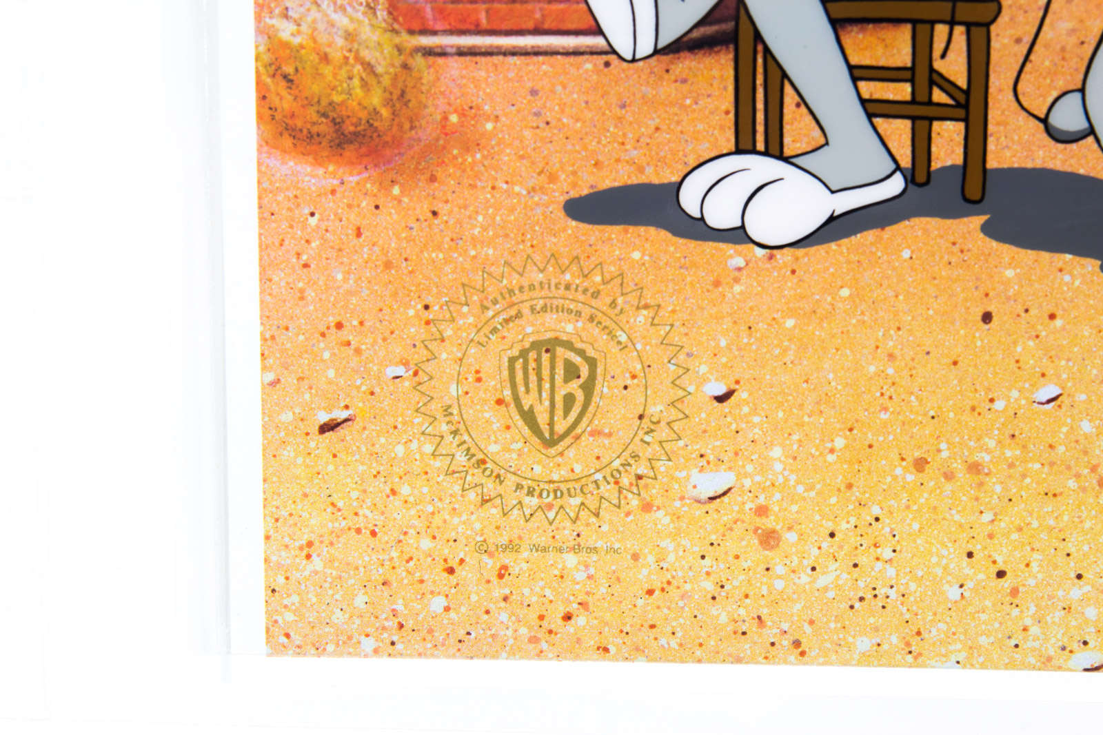 Bugs Bunny and Yosemite Sam "Loaded Hands" Animation Sericel