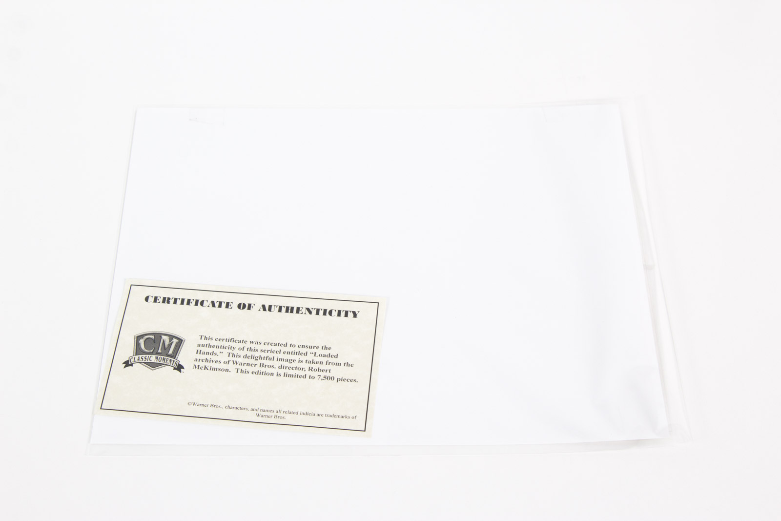 Bugs Bunny and Yosemite Sam "Loaded Hands" Animation Sericel