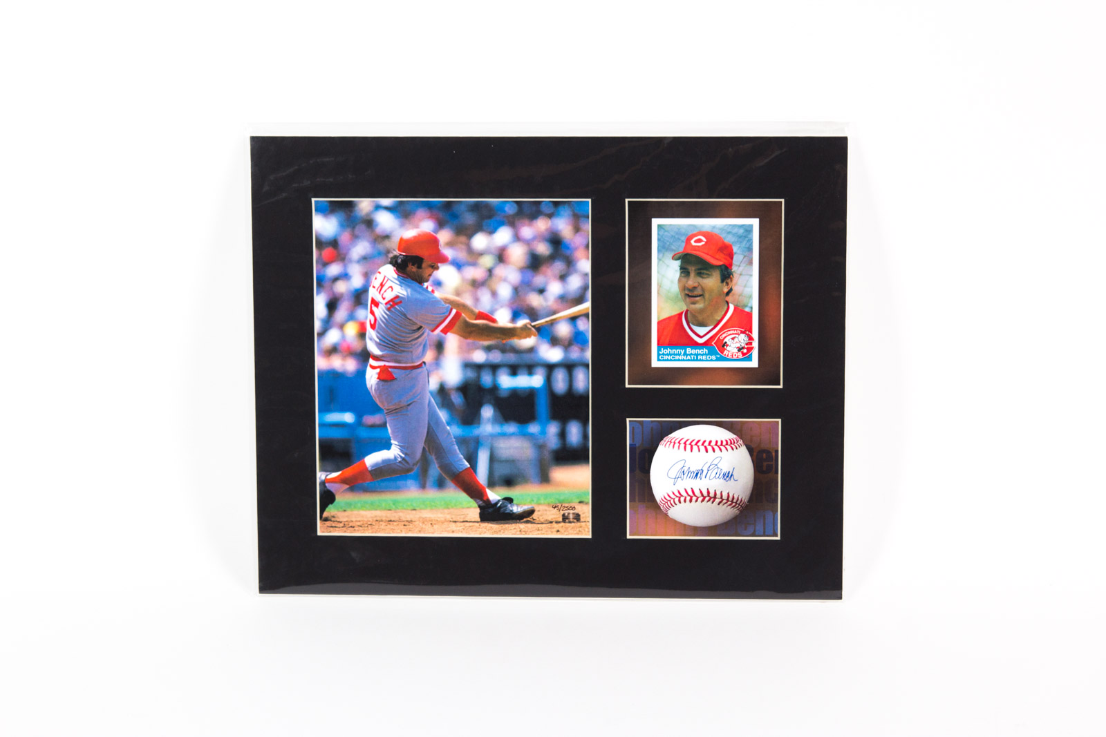 Johnny Bench Cincinnati Reds Offset Lithograph with Facsimile Signature