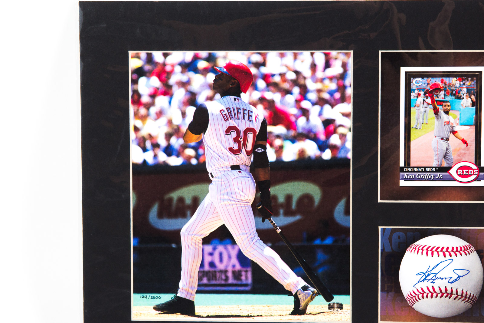 Ken Griffey Jr. Cincinnati Reds Offset Lithograph with Facsimile Signature