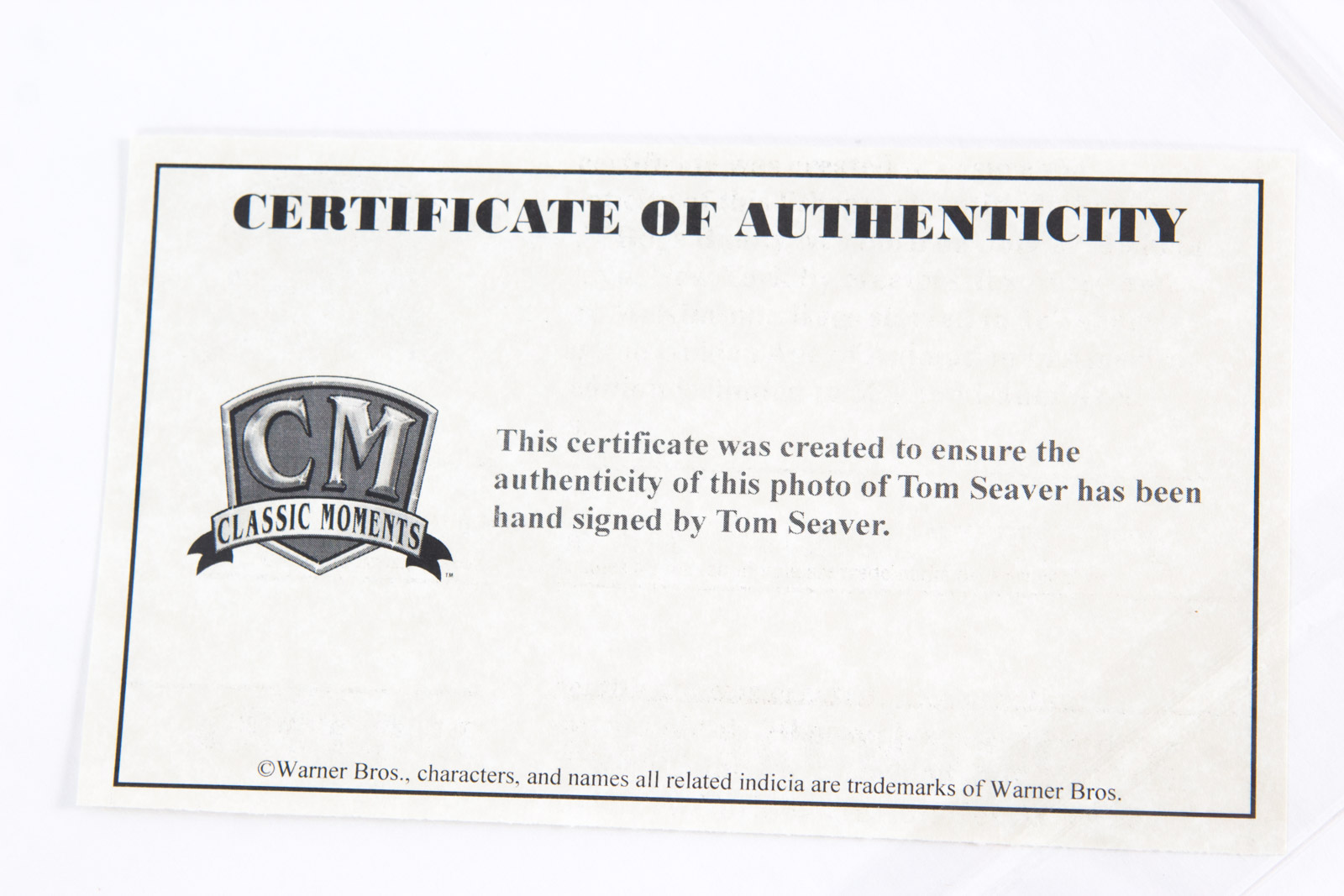 Tom Seaver Signed New York Mets Photograph