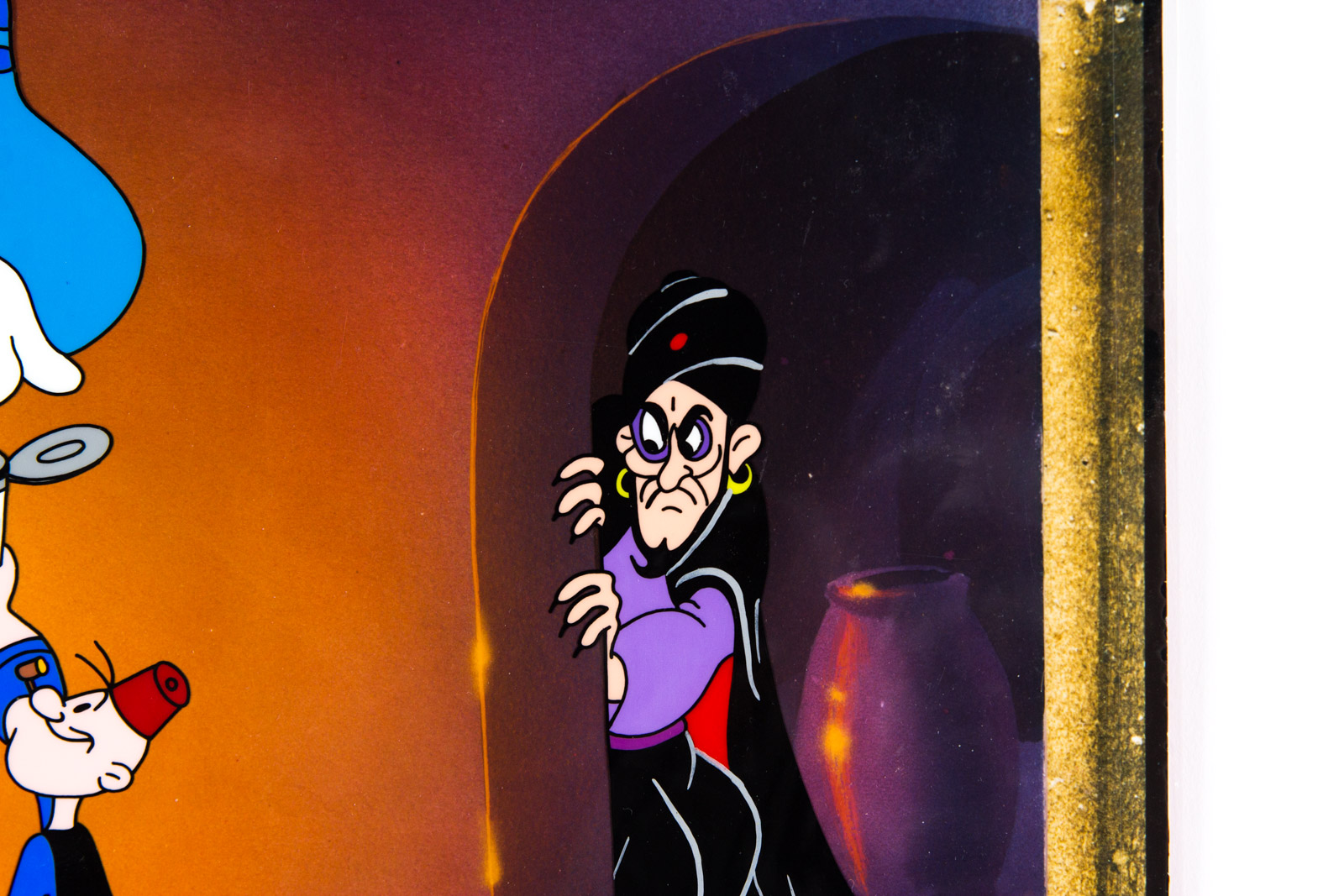 Hand Painted Popeye Animation Cel "Just a Taste" by Myron Waldman