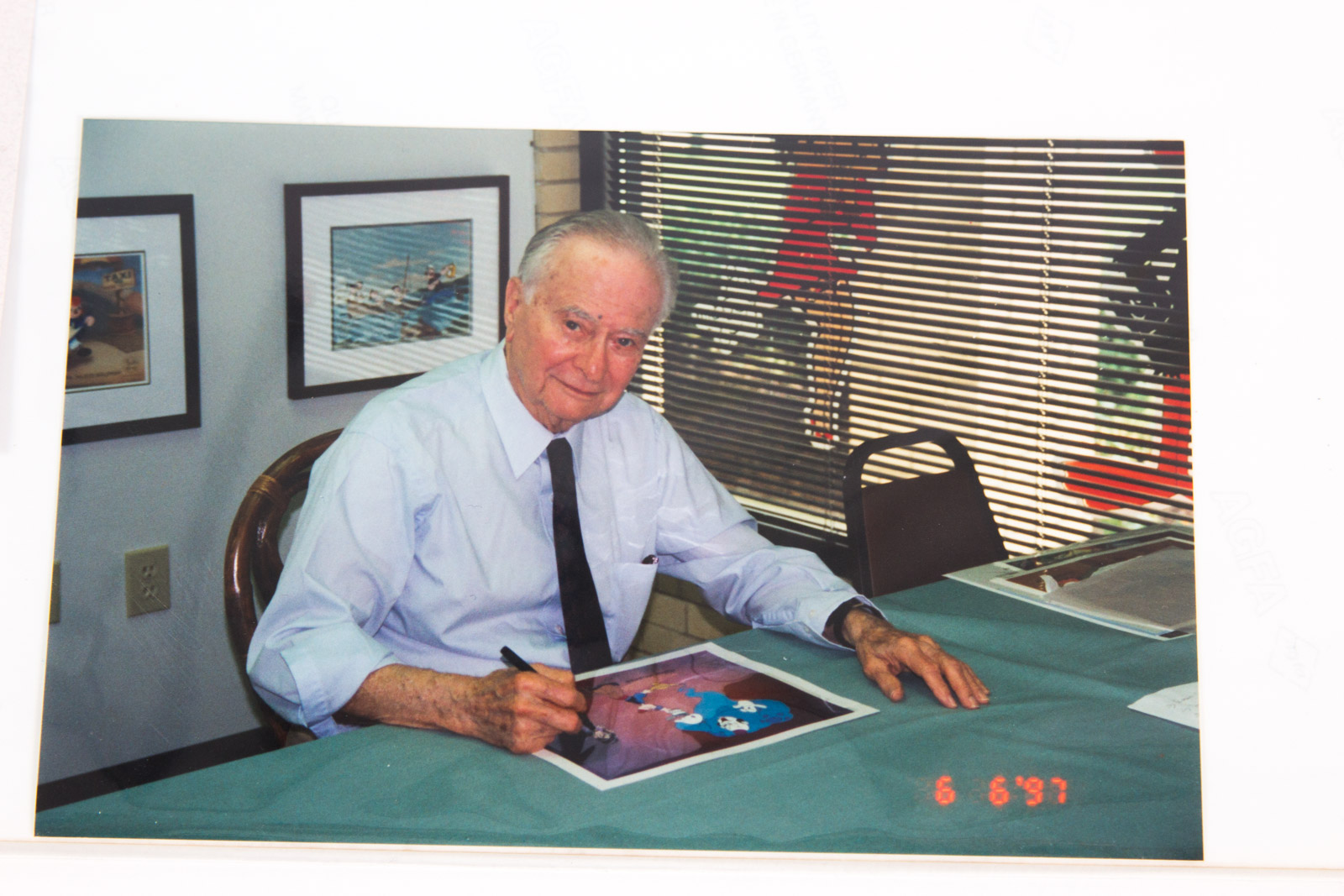 Hand Painted Popeye Animation Cel "Just a Taste" by Myron Waldman