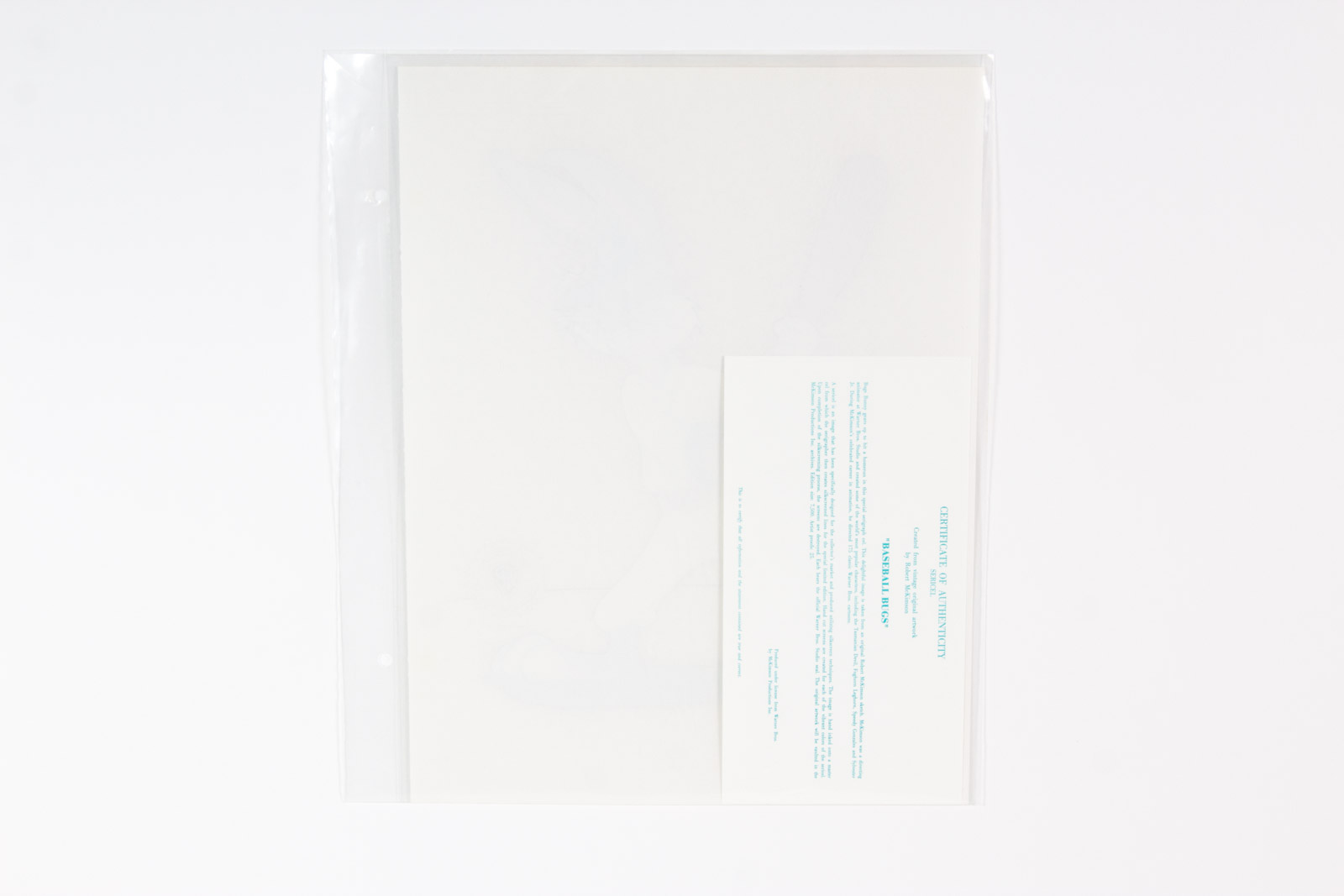 After Robert McKimson "Baseball Bugs" Animation Sericel