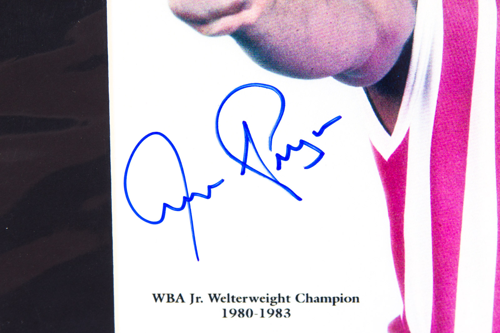 Aaron Pryor Signed "Boxing Illustrated" Cover Reproduction