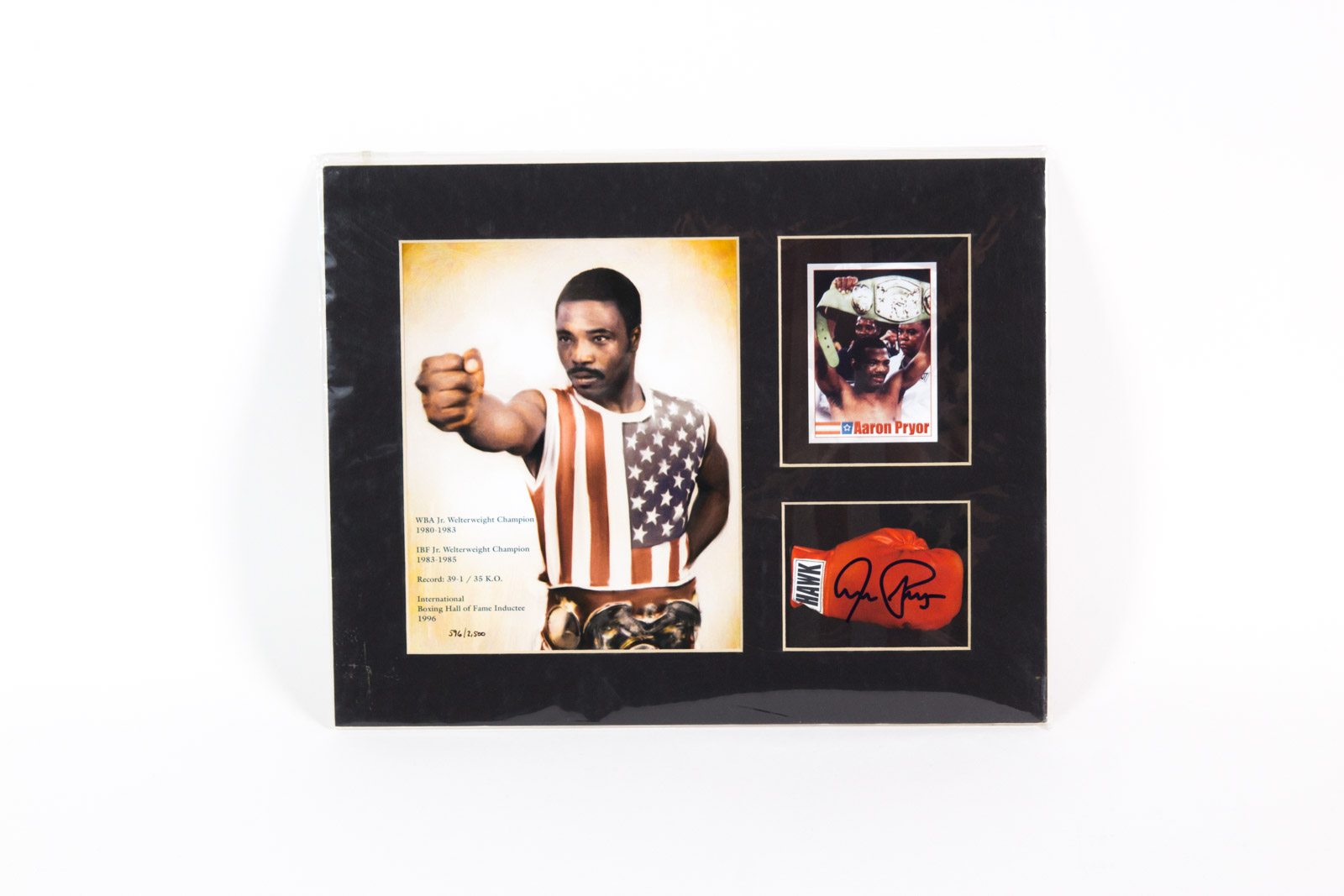 Aaron Pryor Signed Boxing Offset Lithograph