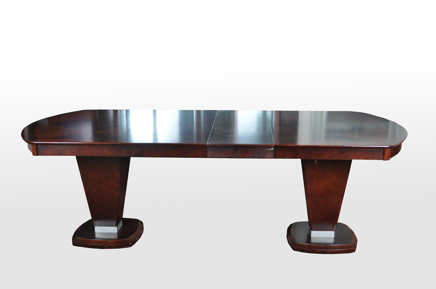 Pedestal Dining Table With Six Chairs