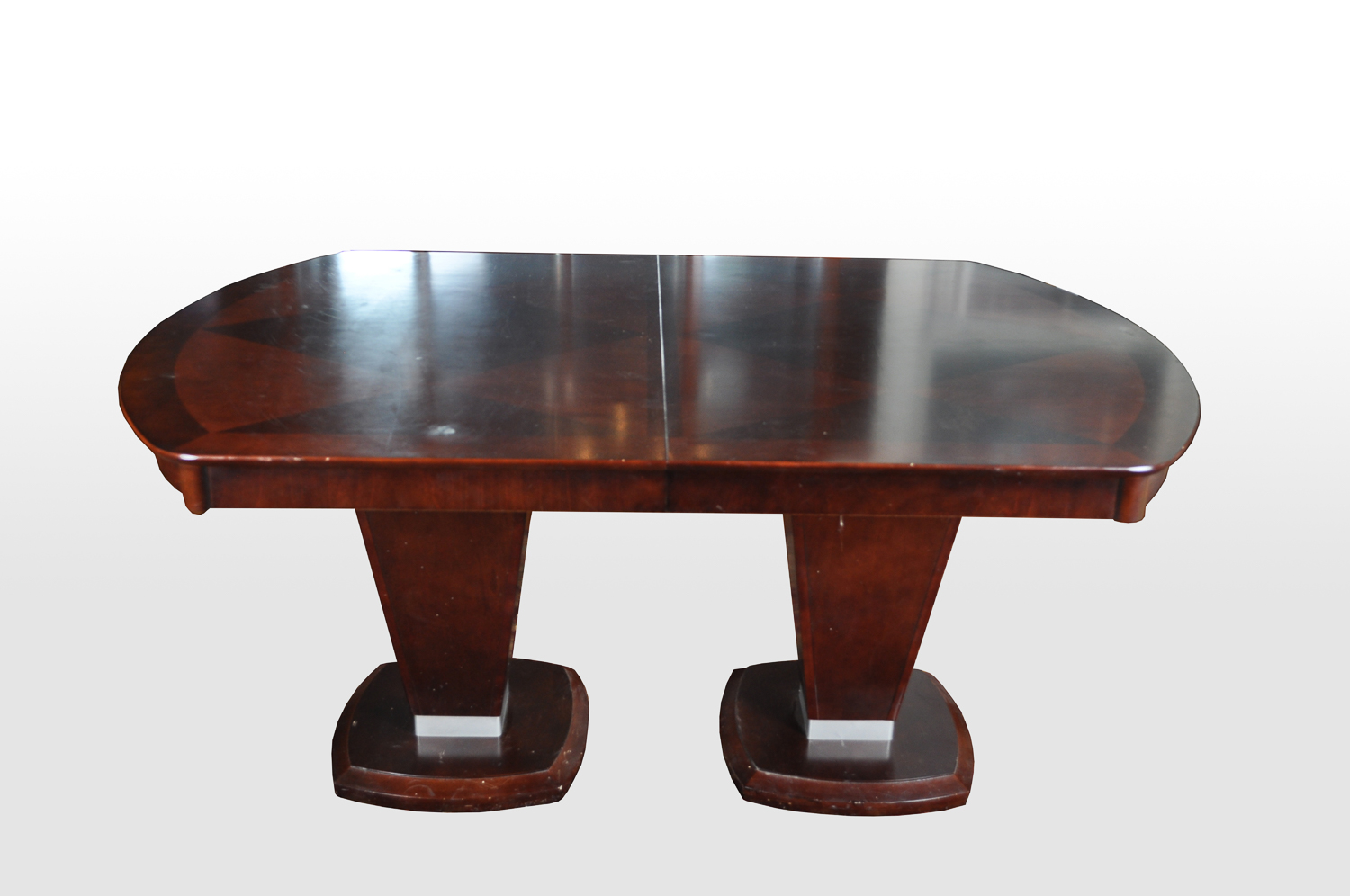 Pedestal Dining Table With Six Chairs