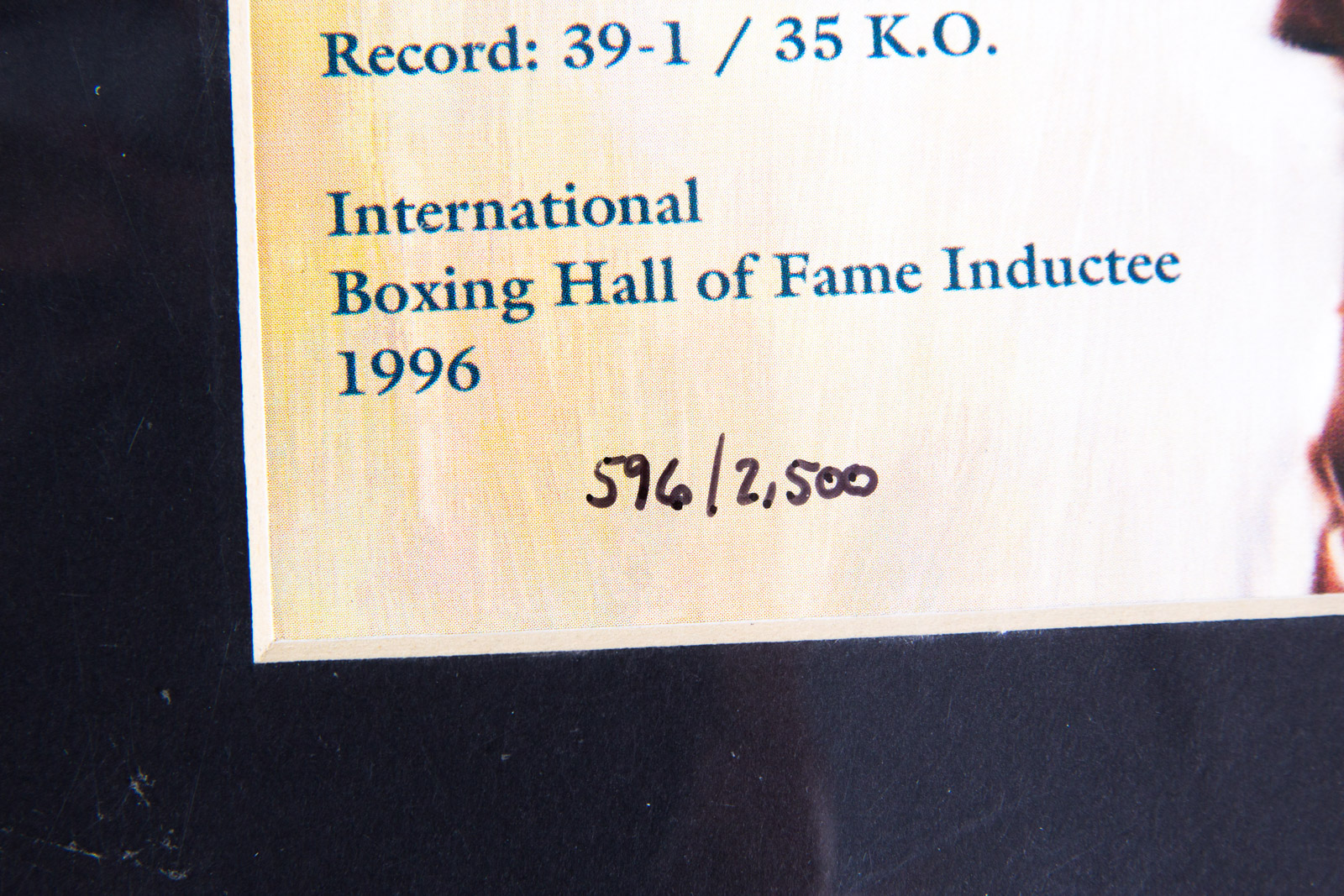 Aaron Pryor Signed Boxing Offset Lithograph