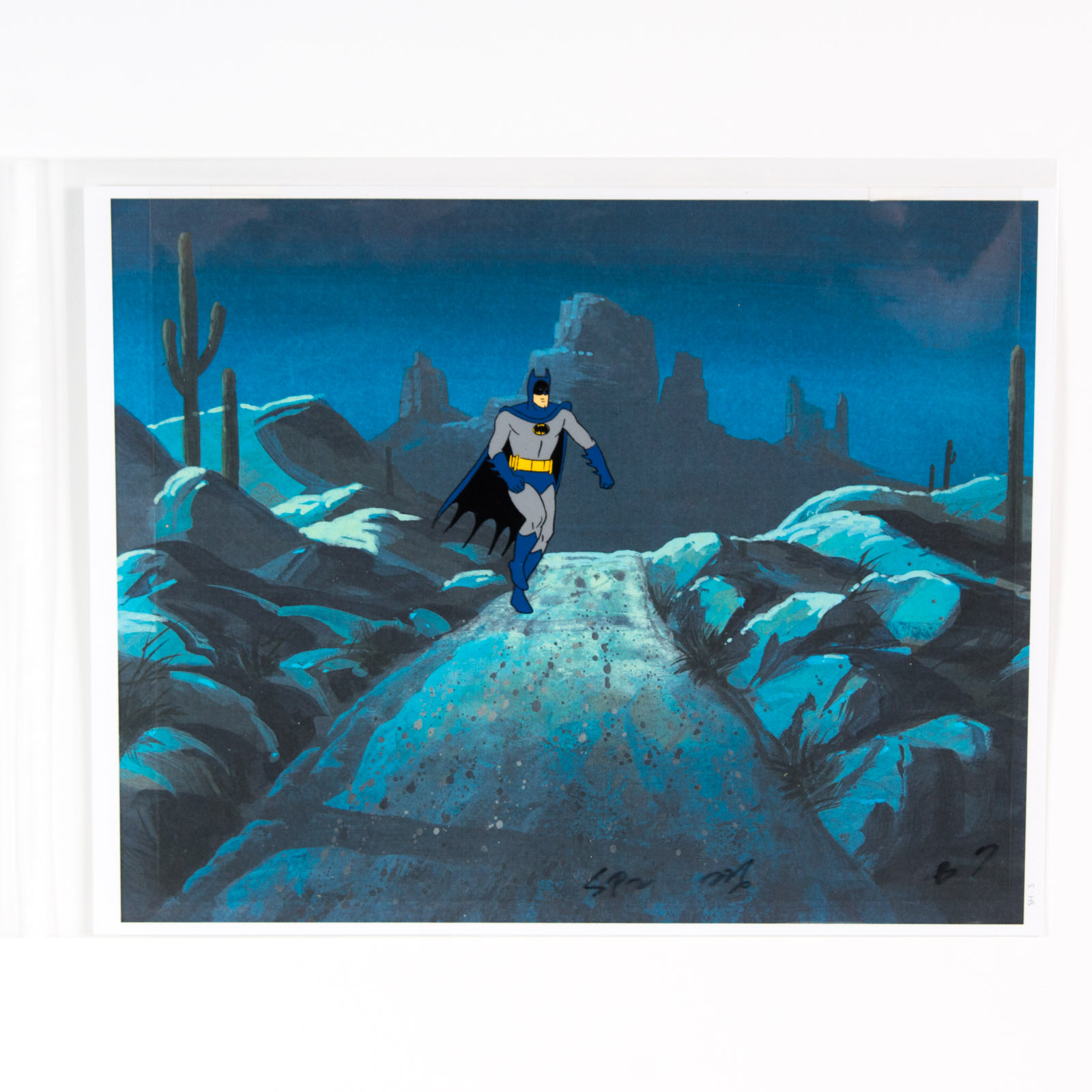 Original 1985 "Super Friends" Batman Animation Cel