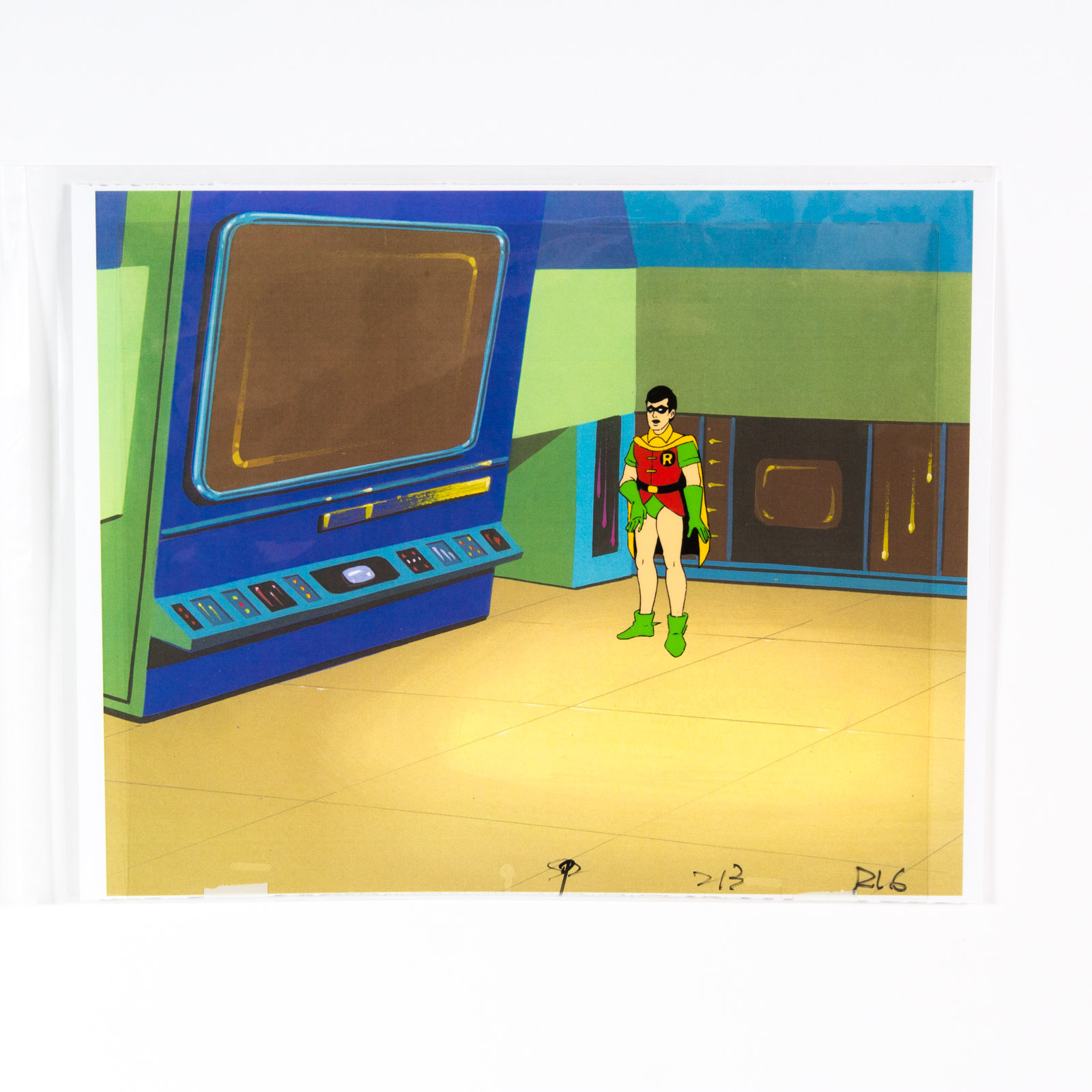 Original 1985 "Super Friends" Robin Animation Cel
