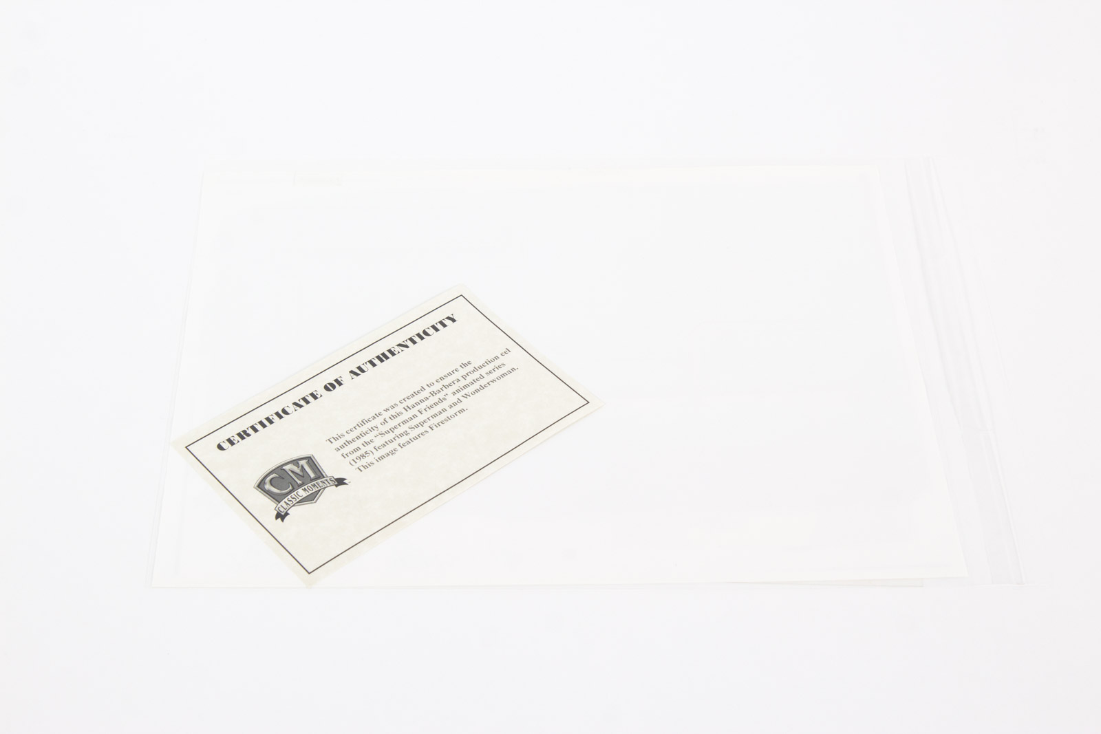 Original 1985 "Super Friends" Firestorm Animation Cel