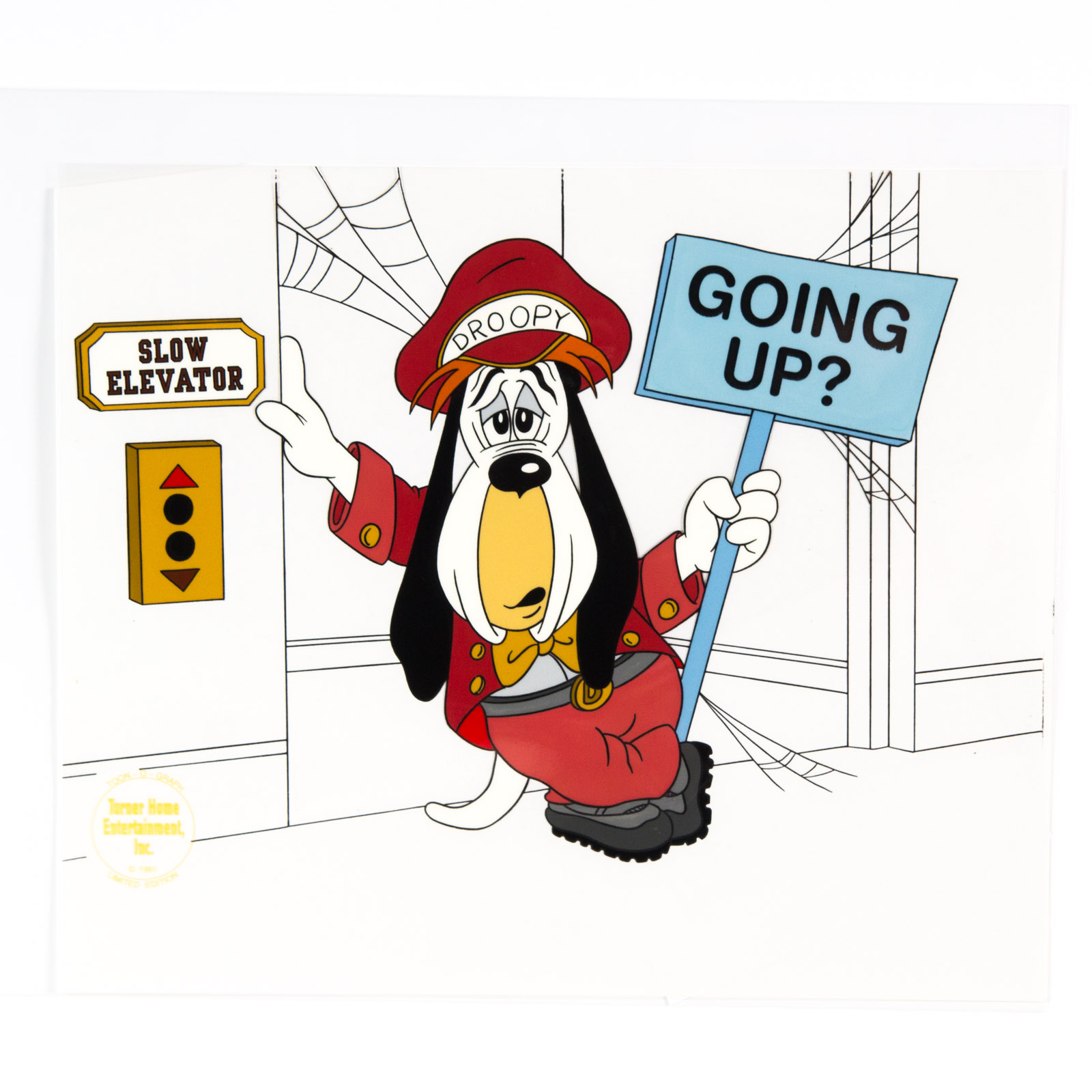 Hand Painted "Droopy Going Up" Animation Cel