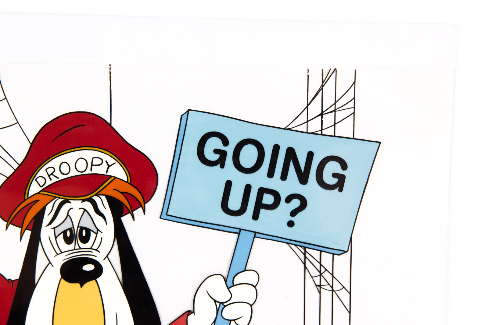 Hand Painted "Droopy Going Up" Animation Cel