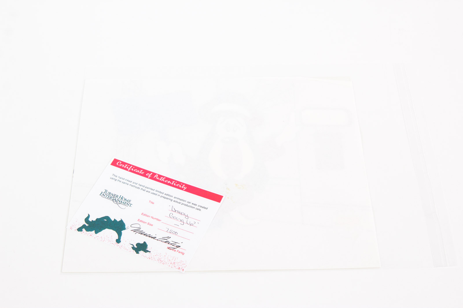 Hand Painted "Droopy Going Up" Animation Cel