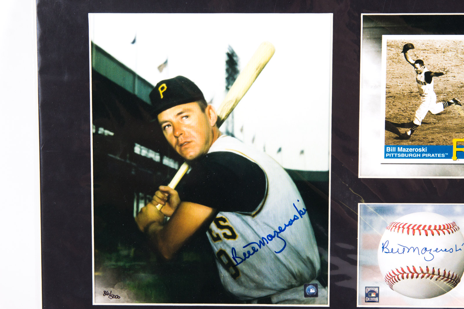 Bill Mazeroski Signed Pittsburgh Pirates Offset Lithograph
