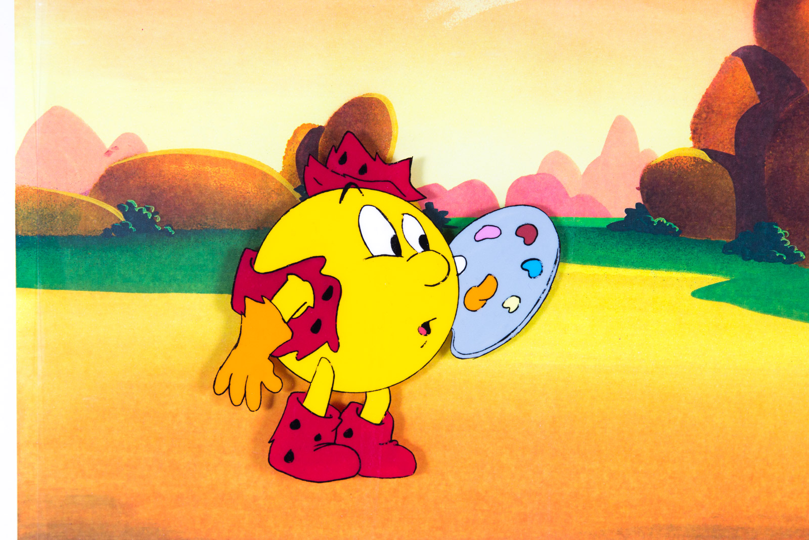 Original 1980s "Pac-Man" Production Animation Cel