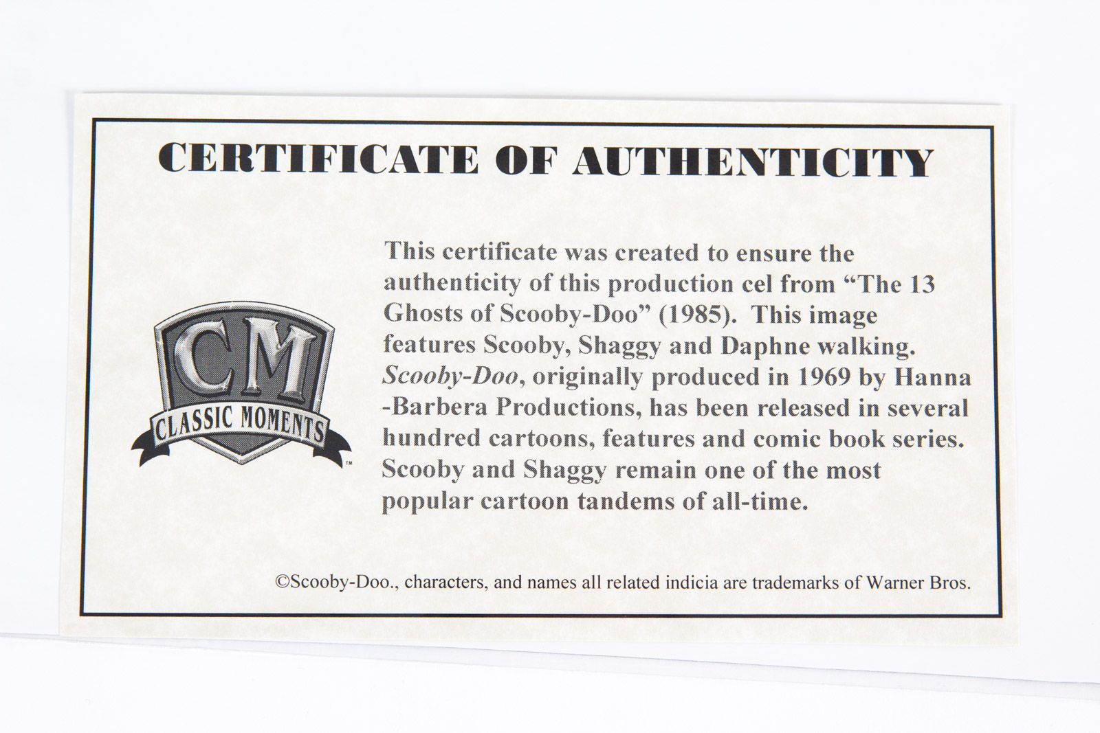 Original 1985 "The 13 Ghosts of Scooby-Doo" Production Animation Cel