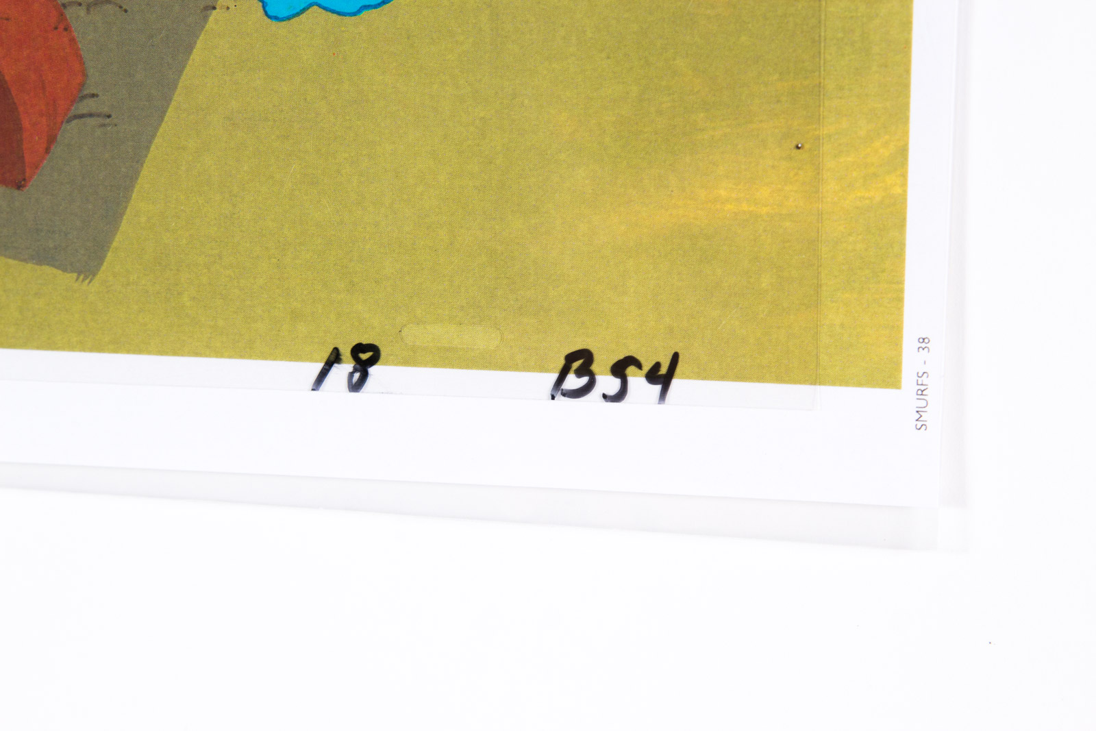 Original 1980's "Smurfs" Production Animation Cel