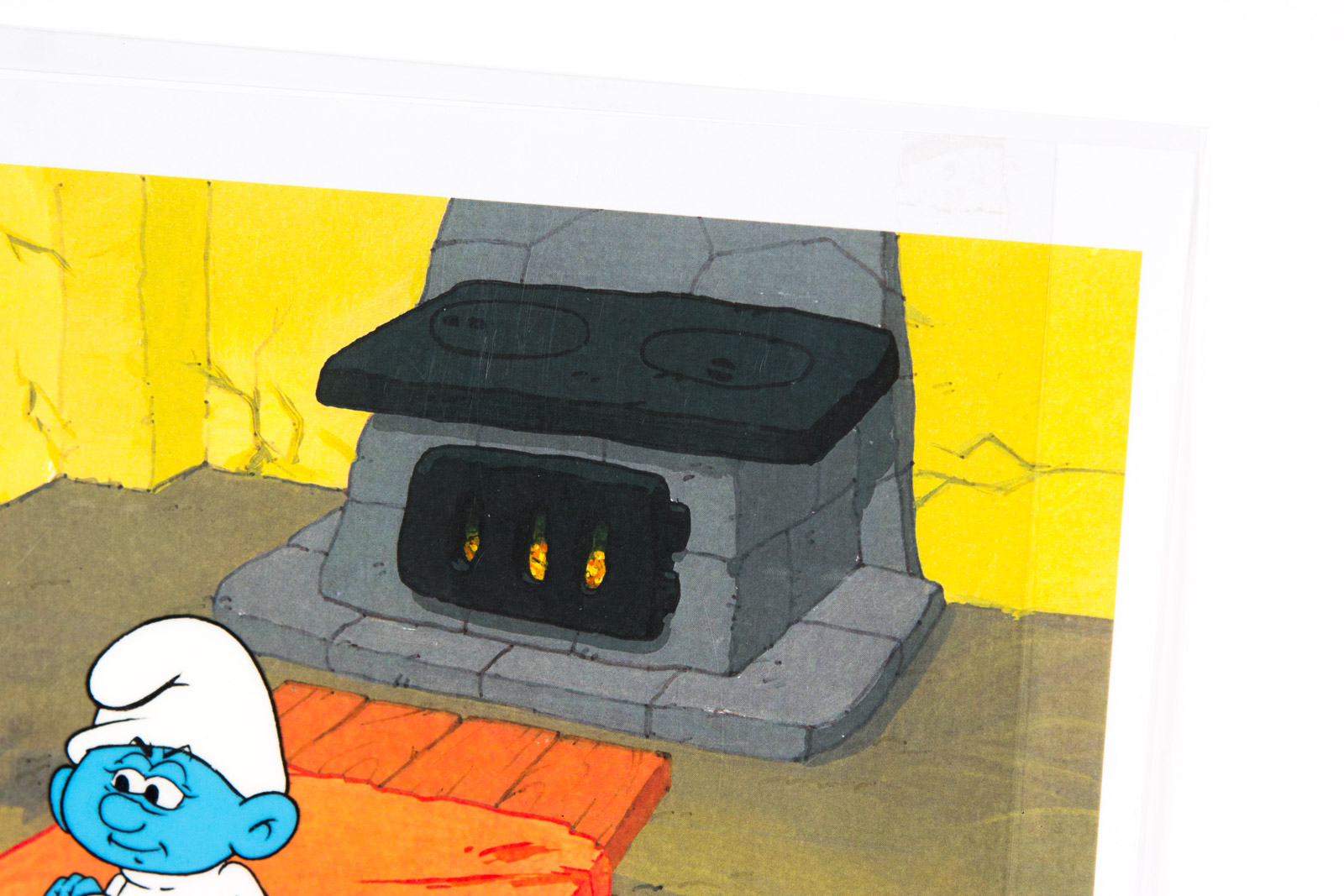 Original 1980's "Smurfs" Production Animation Cel