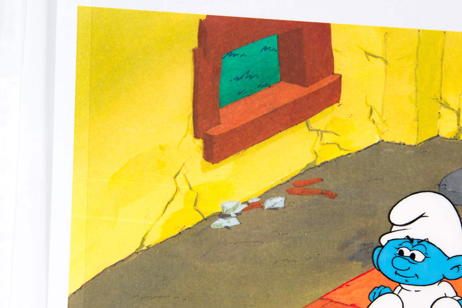 Original 1980's "Smurfs" Production Animation Cel