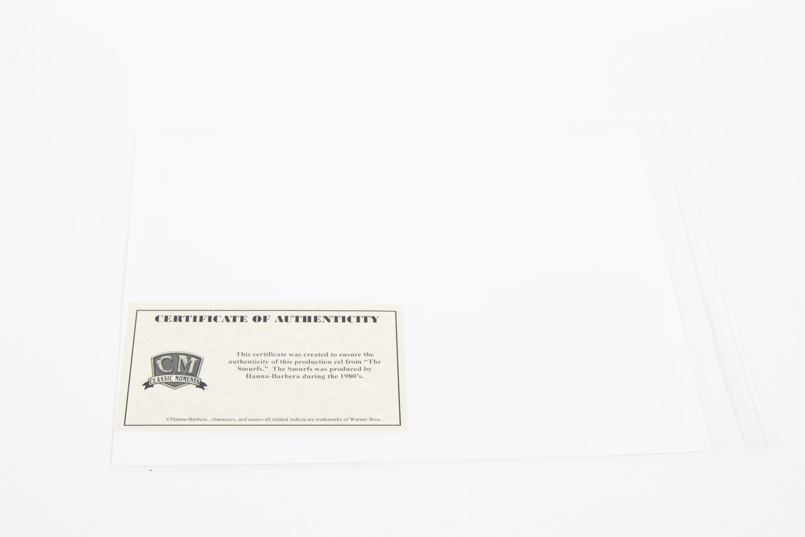 Original 1980's "Smurfs" Production Animation Cel