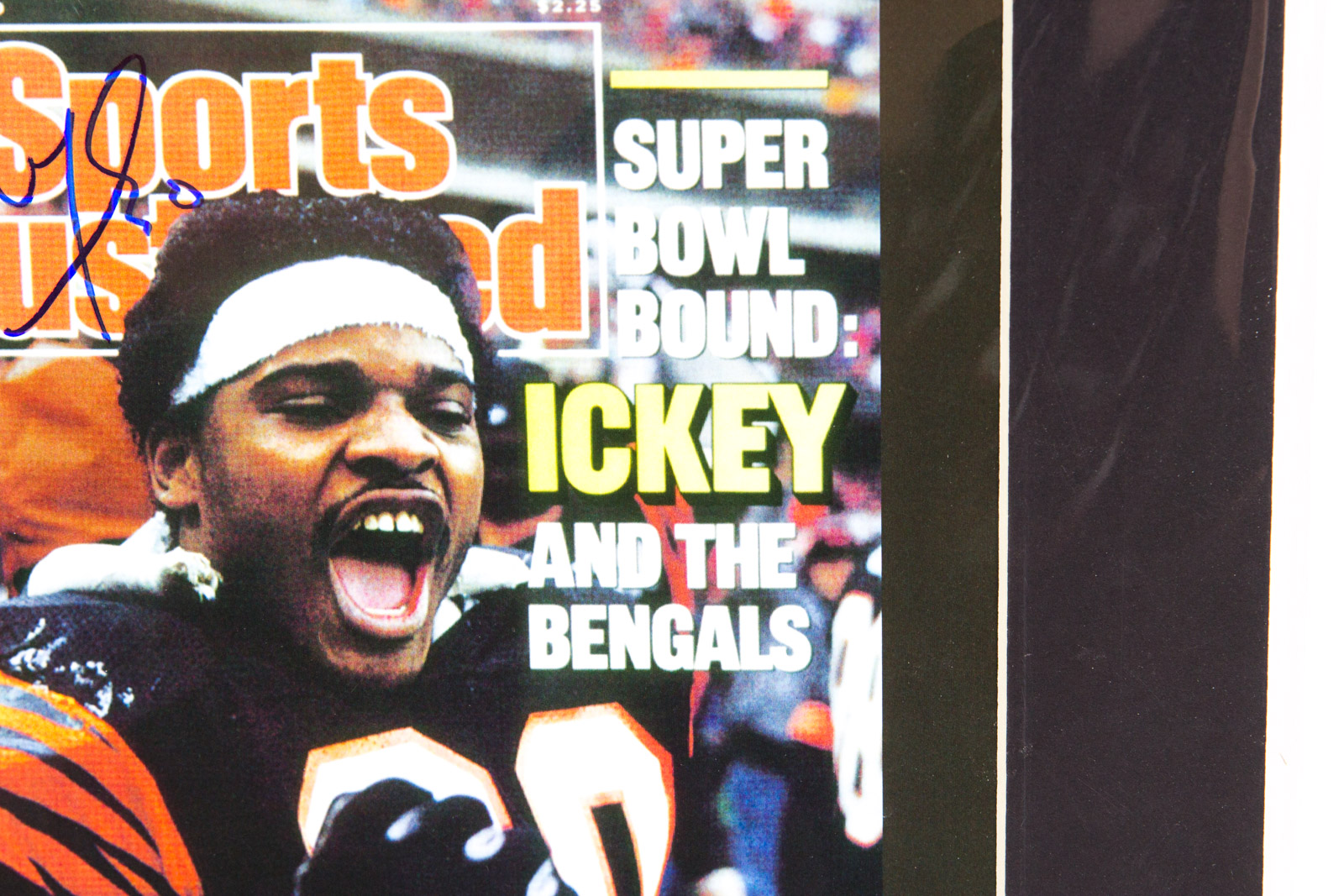 Ickey Woods Signed "Sports Illustrated" Cover Reproduction Offset Lithograph