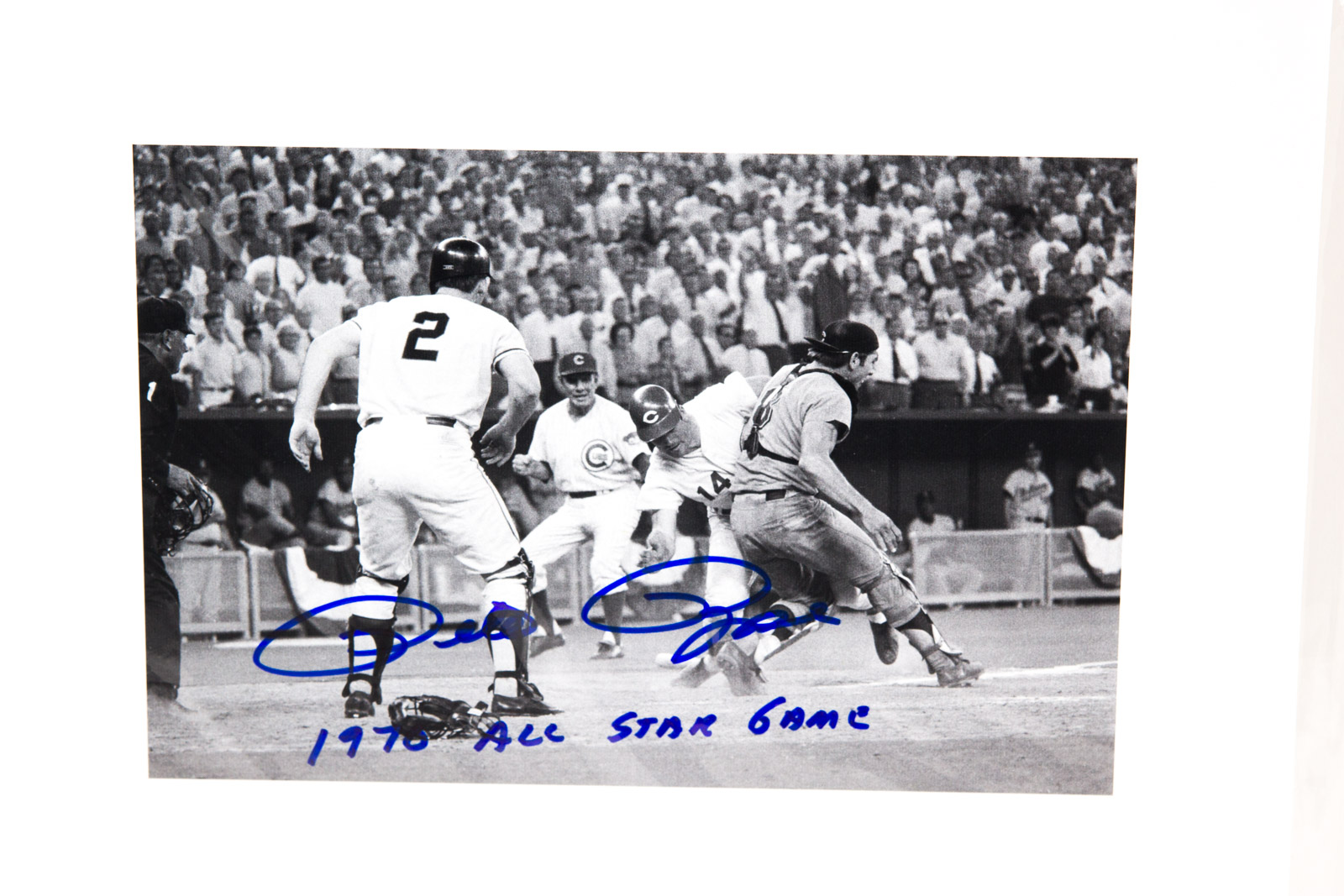 Pete Rose Signed Cincinnati Reds Fuji Crystal Archival Photograph