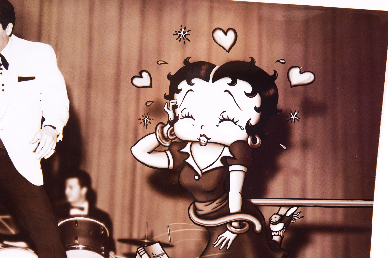 Elvis Presely and Betty Boop "Starstruck Betty" Photoanimation Offset Lithograph
