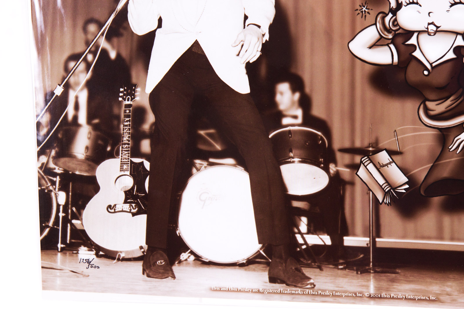 Elvis Presely and Betty Boop "Starstruck Betty" Photoanimation Offset Lithograph