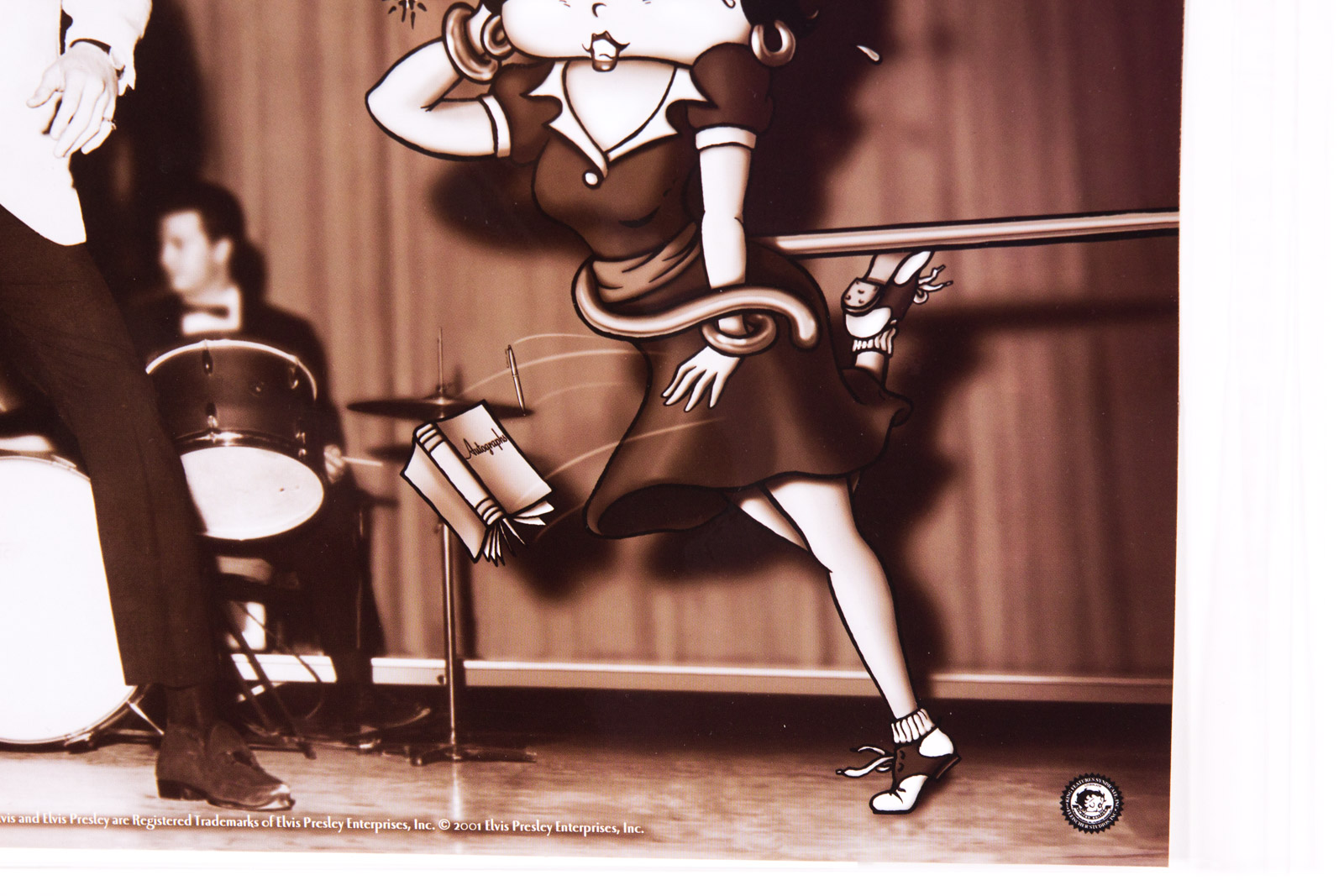 Elvis Presely and Betty Boop "Starstruck Betty" Photoanimation Offset Lithograph