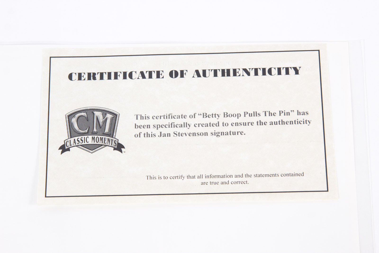 Jan Stevenson Signed "Betty Boop Pulls The Pin" Golfing Memorabilia Lithograph