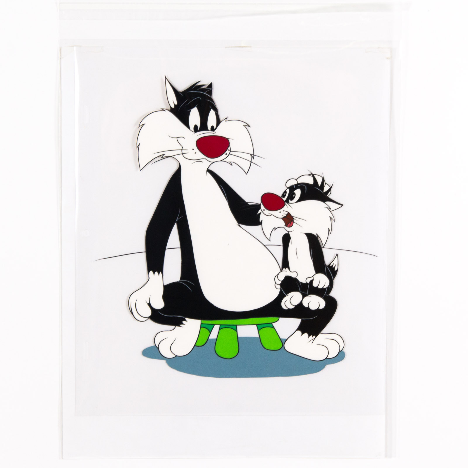 Hand Painted Sylvester the Cat Themed Prototype Animation Cel